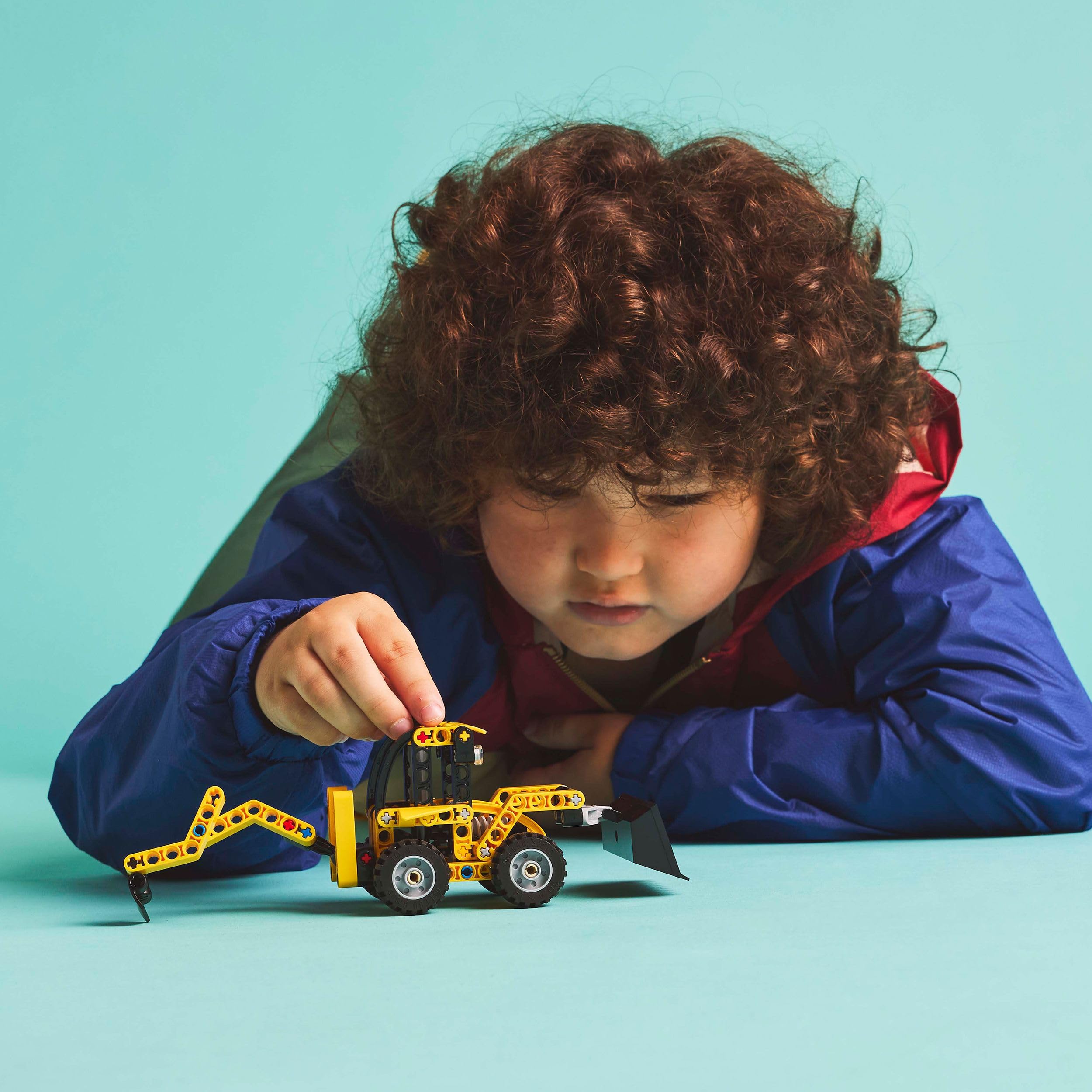 LEGO Technic Backhoe Loader Construction Vehicle Toy - 104-Piece Set for 7+ Year Olds 4