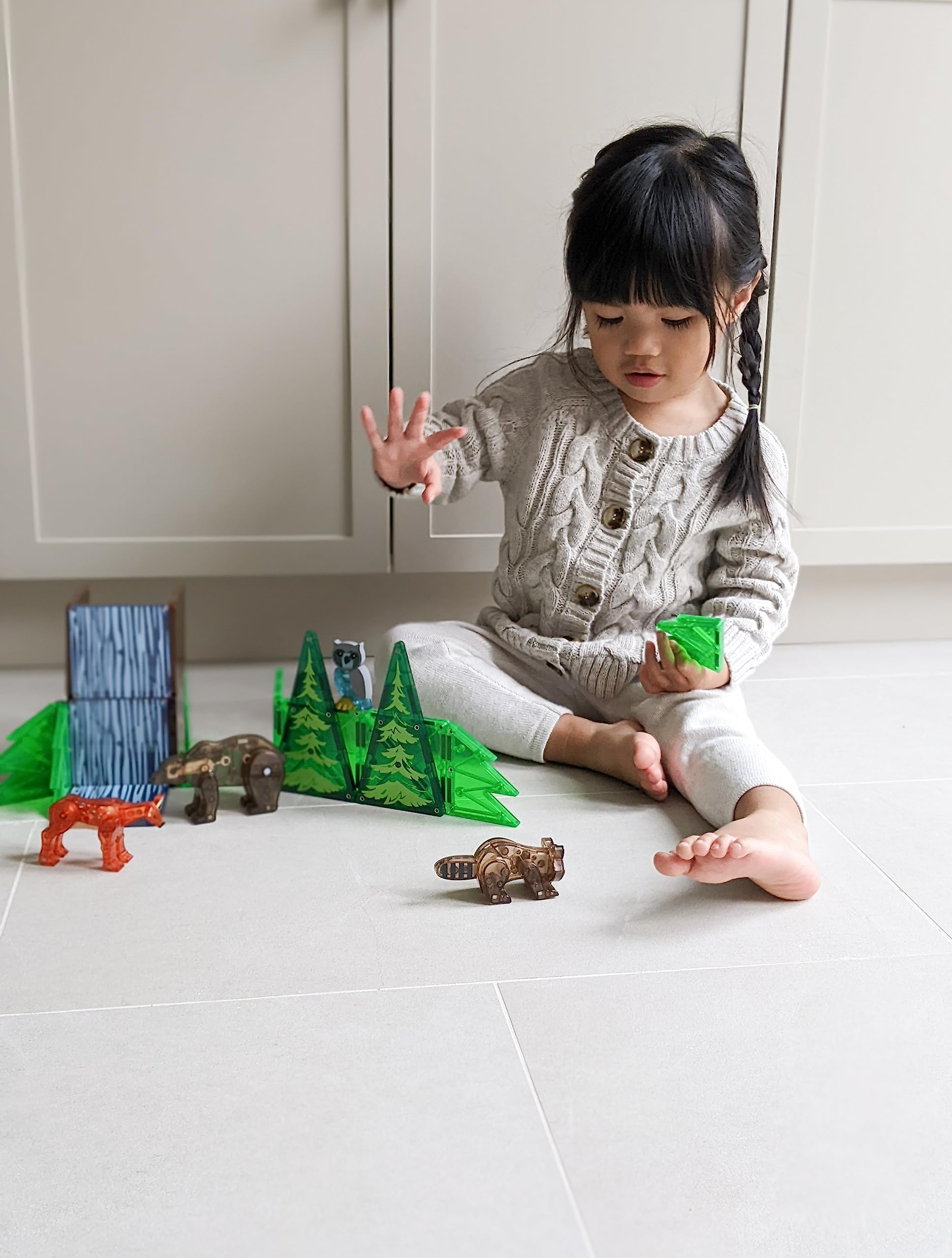 Magna-Tiles Forest Animals 25-Piece Set - Magnetic Building Toys for Kids 3+ 11