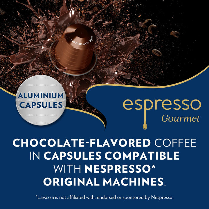 Lavazza Espresso Gourmet Chocolate - Nespresso Original Machine-Compatible Coffee Capsules