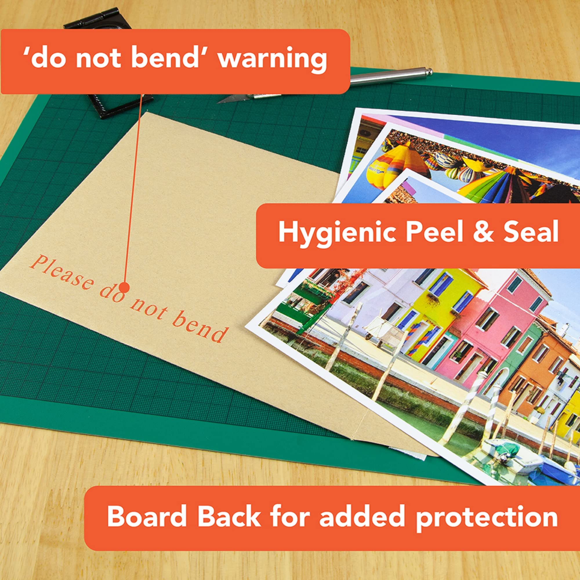 Postmaster C5 Board Backed Envelopes 229 x 162 mm Peel Seal, Do Not Bend, 50 Count 4