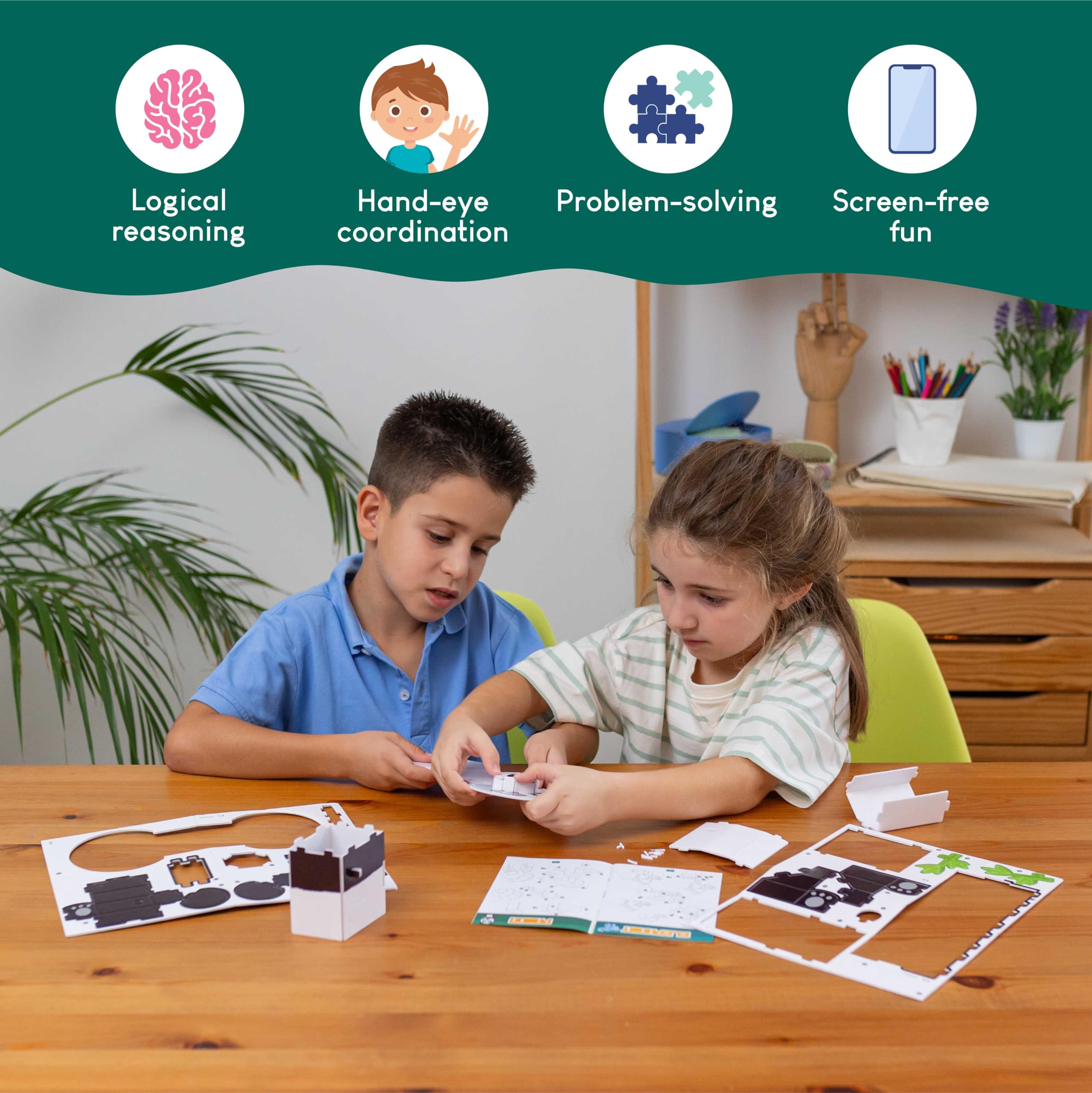 BONNYCO 3D Jungle Animal Puzzles - 8 Piece Set | Educational Toy | Ages 6+ 6