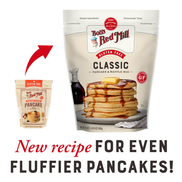 Bob's Red Mill Gluten Free Pancake Mix, More than 50% Whole Grain, 680g