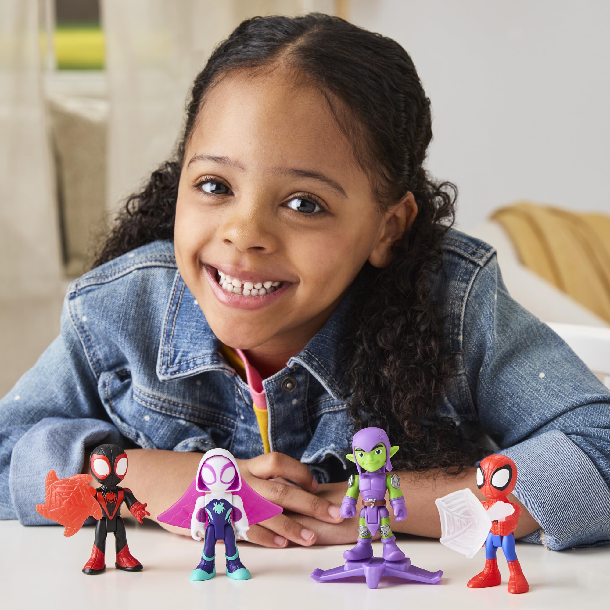 Miles 'Spin' Morales Action Figure - 7.6 cm Poseable Marvel Toy with Web Accessory 6