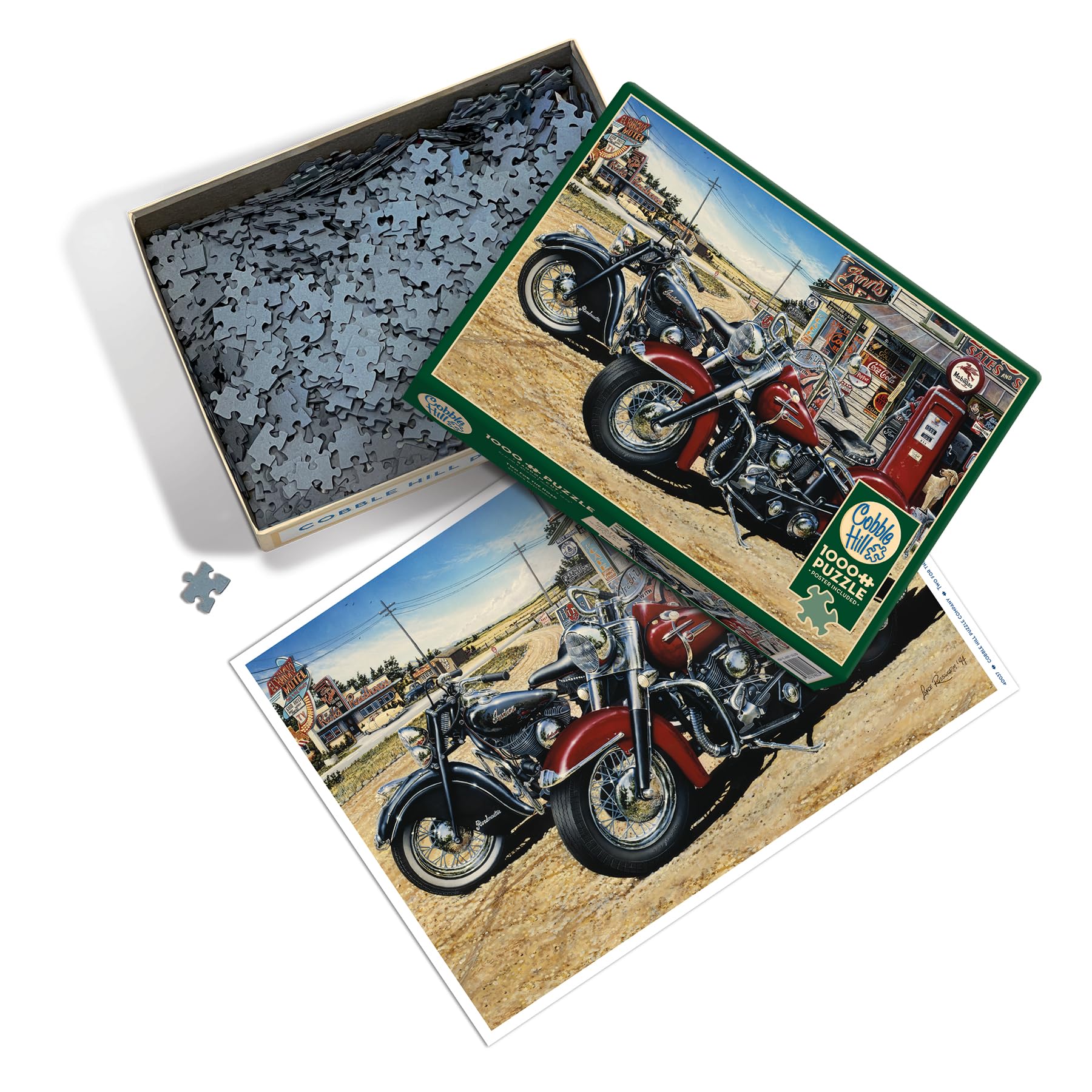 Cobble Hill Two for The Road - 1000 Piece Jigsaw Puzzle | Random Cut Pieces