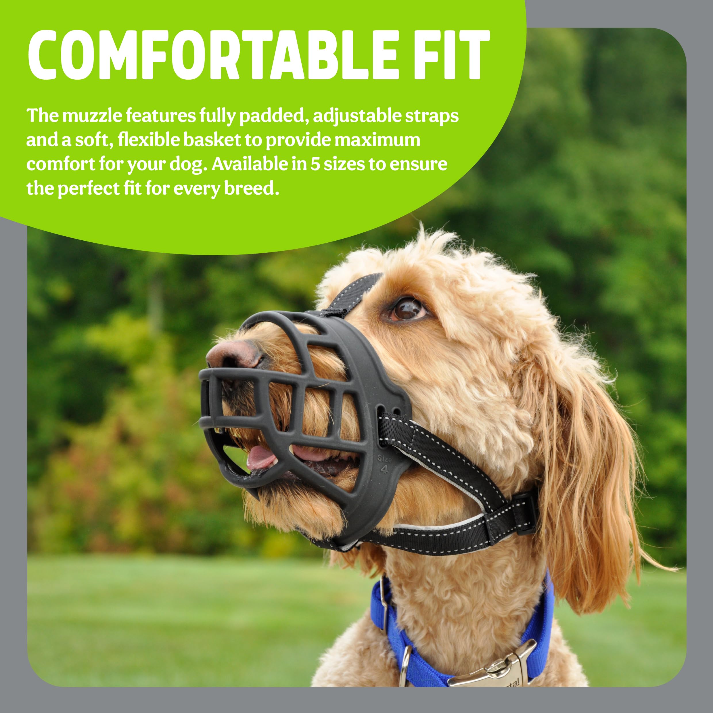 Rosewood Soft Basket Muzzle for Dogs - Size 2 Black Silicone | Padded Comfort for Vets & Scavenging 3