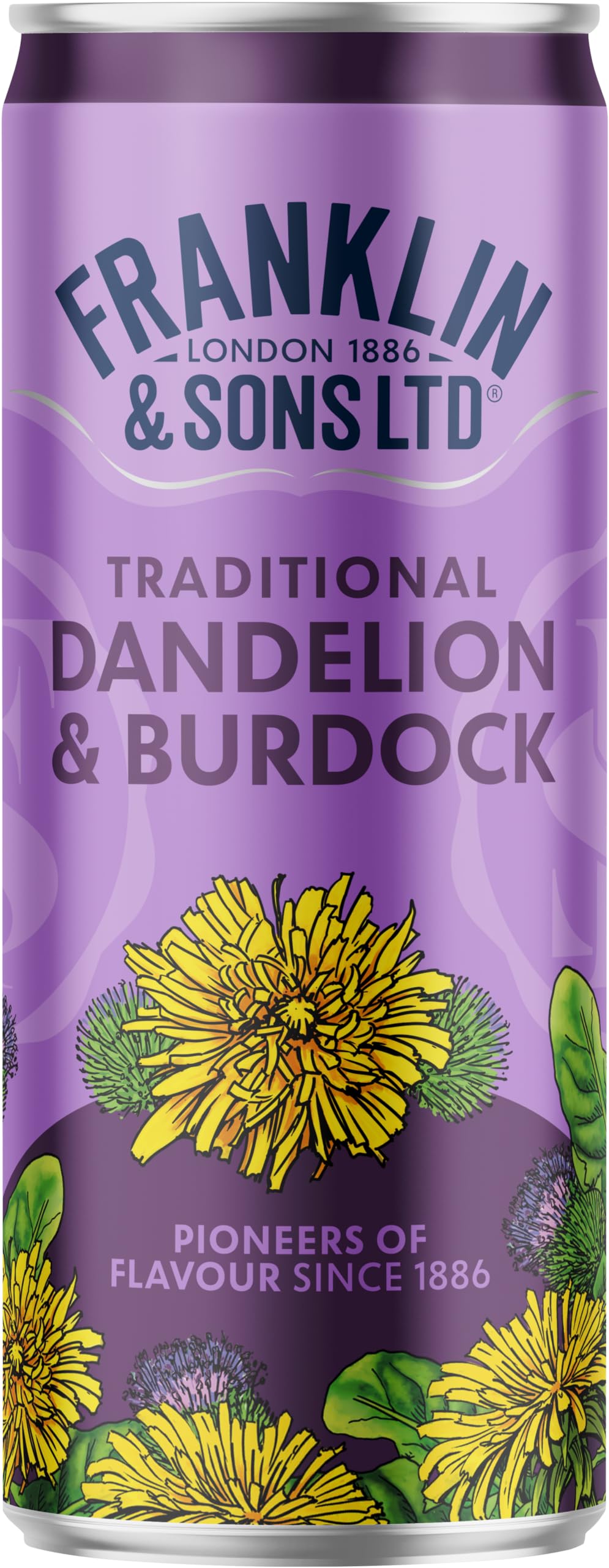Franklin & Sons - Dandelion & Burdock 12 x 250ml Cans 2