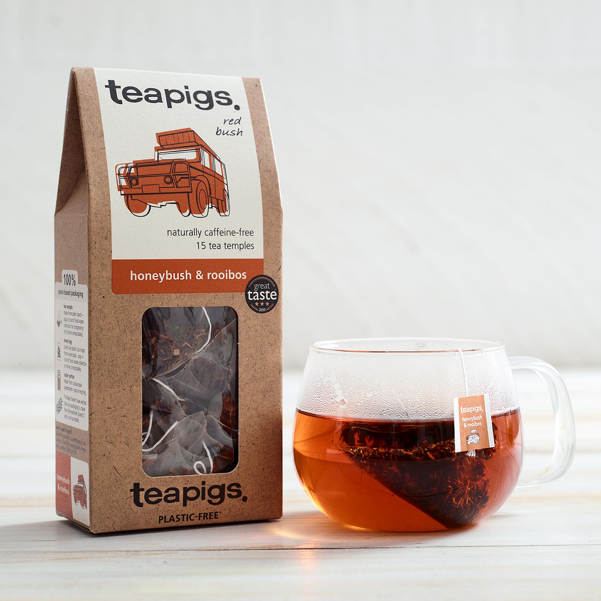 Teapigs Honeybush & Rooibos 50 Tea Temples 7