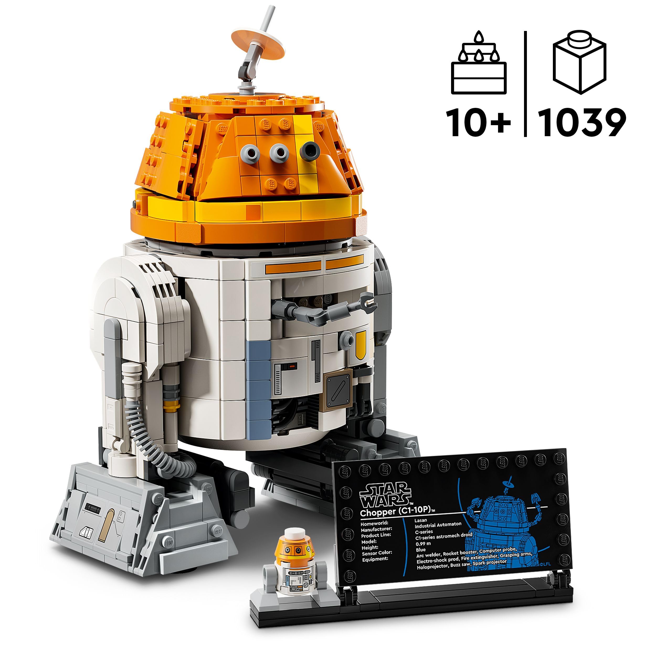 LEGO Star Wars 75416 Chopper (C1-10P) Astromech Droid Building Set - 10+ Years 4