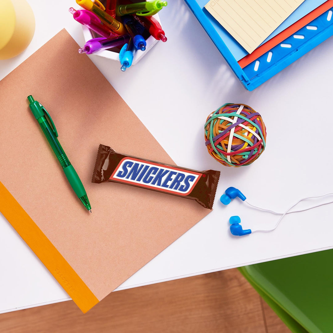 Snickers 9 Bars Pack 9x35.5g - Milk Chocolate with Nougat, Caramel & Roasted Peanuts