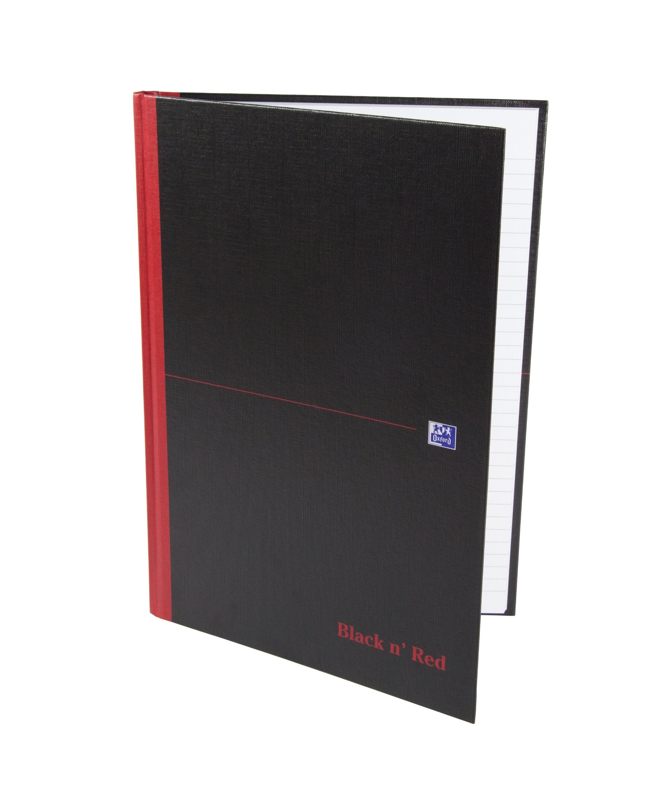 Black n' Red A4 Casebound Hardback Notebook - Ruled (1 Notebook) 5
