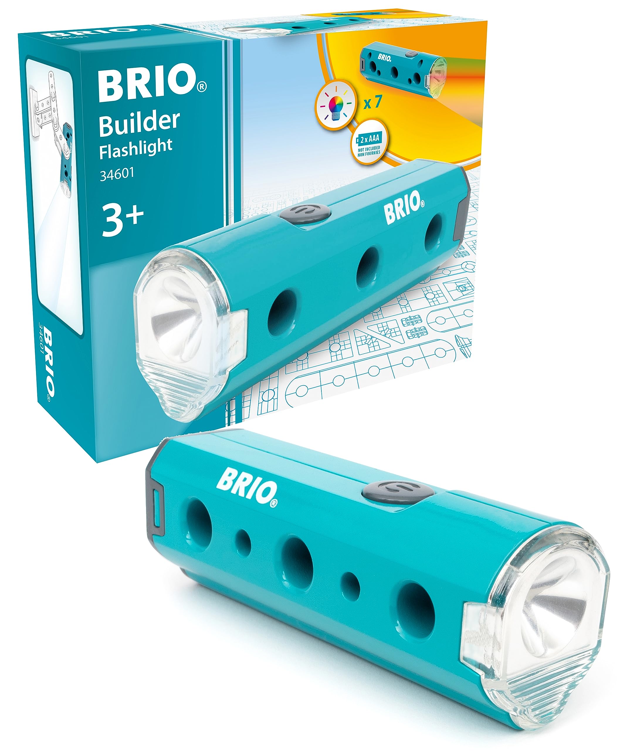 BRIO Builder Flashlight - Light-Up Building Toy for Kids 3+ 7