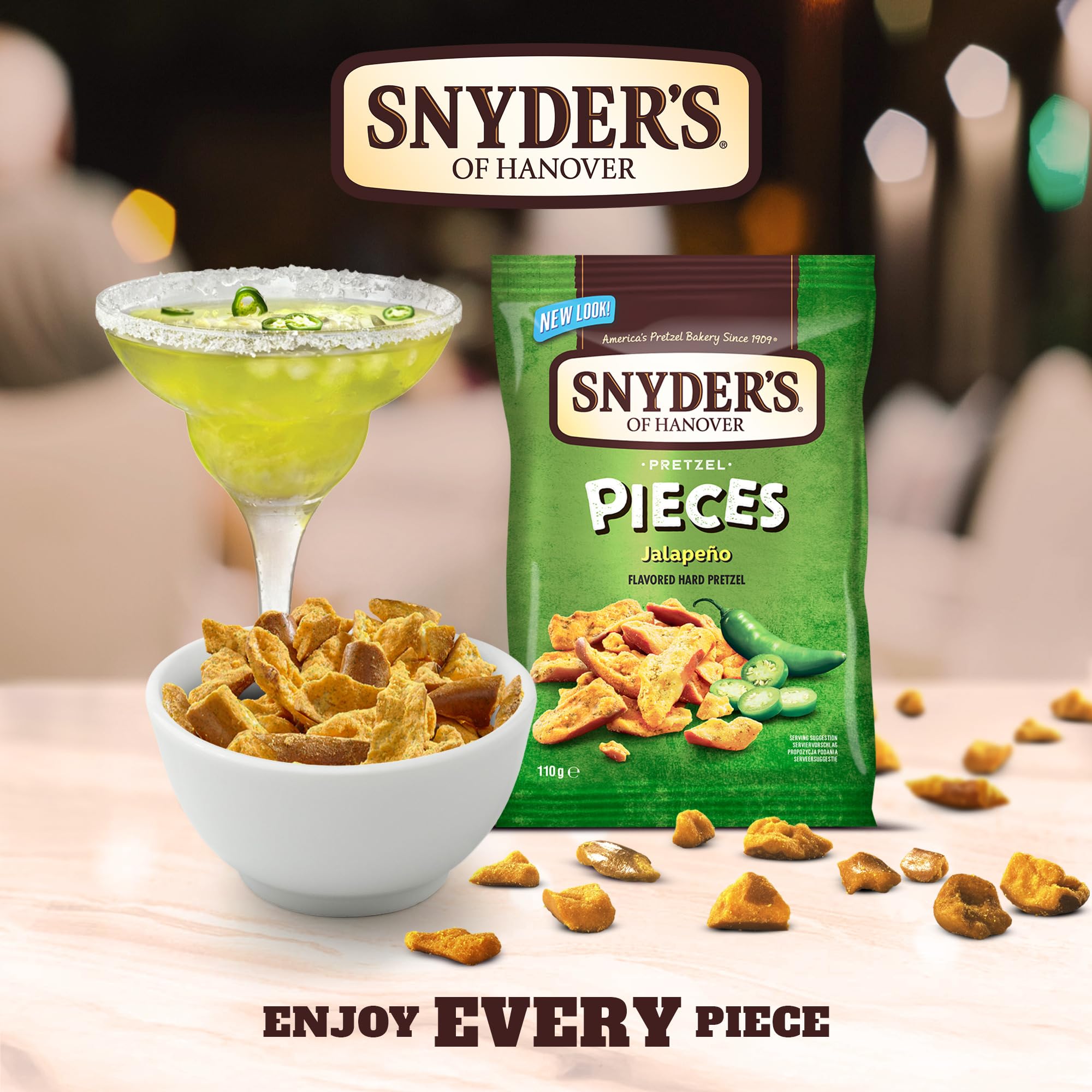 Snyder's of Hanover Pretzel Pieces Jalapeno Snack Food - 10 Pack of 110g Bags 5