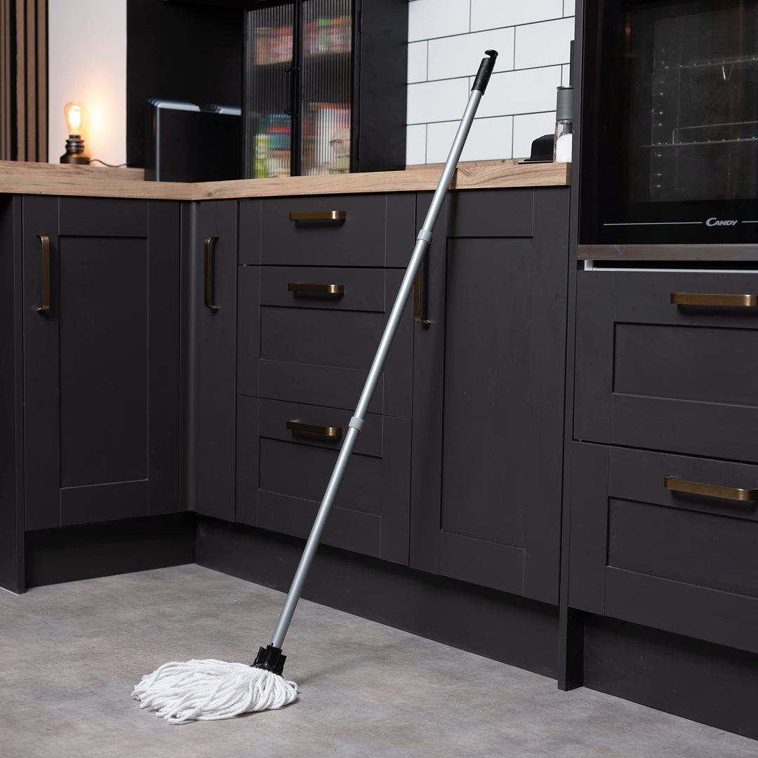 Addis - Cotton Mop with 3-Piece Handle for Home & Commercial Use