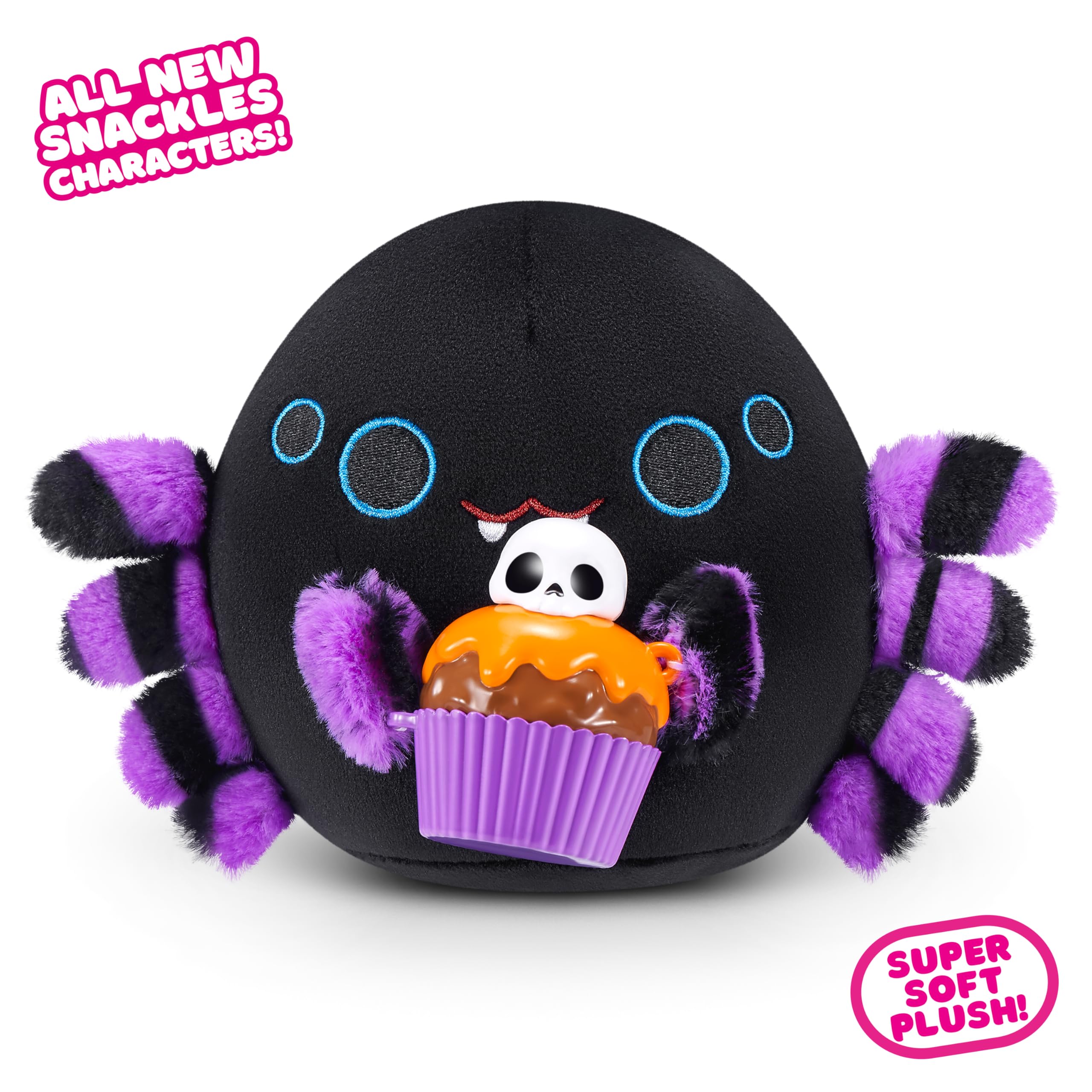 Snackles 5-inch Halloween Series 1 Plush by ZURU - Soft Cuddly Doll with Favorite Treat 5