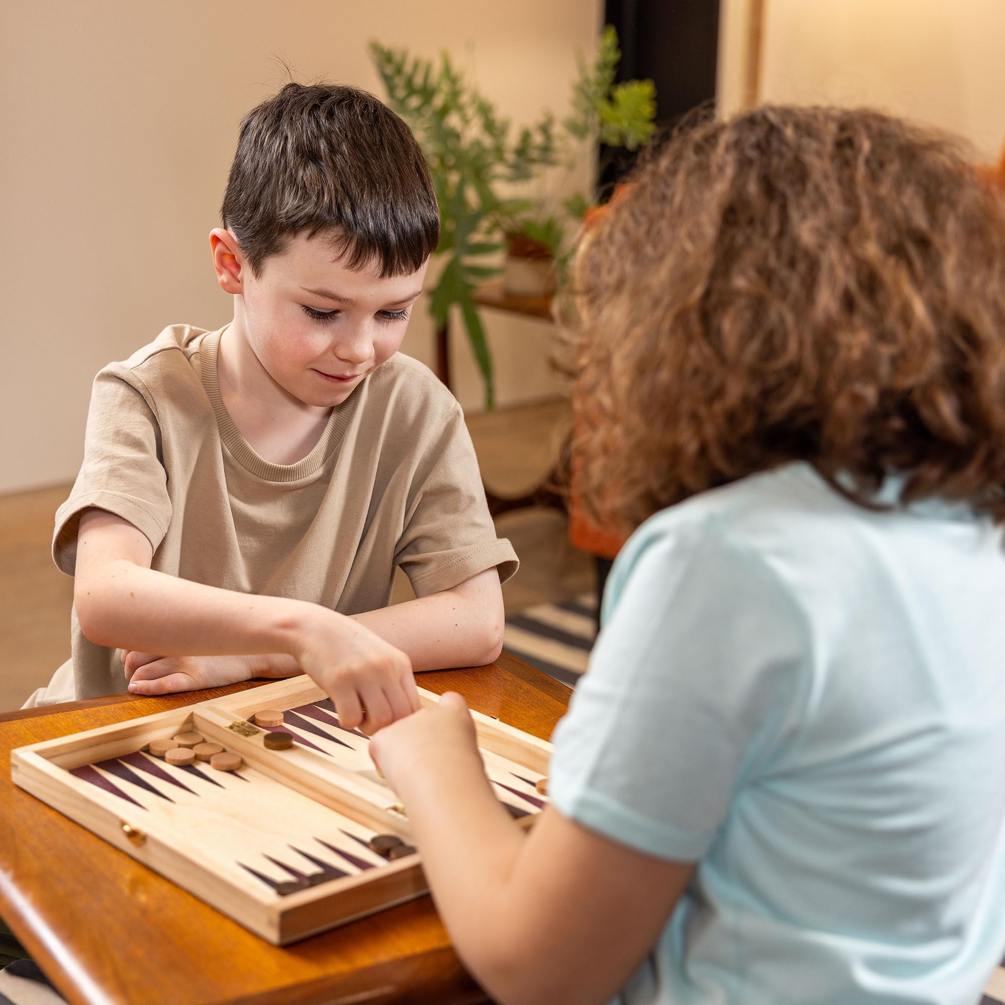 Toyrific 3-in-1 Classic Edition Chess, Draughts & Backgammon Set | Wooden Board | 2 Players