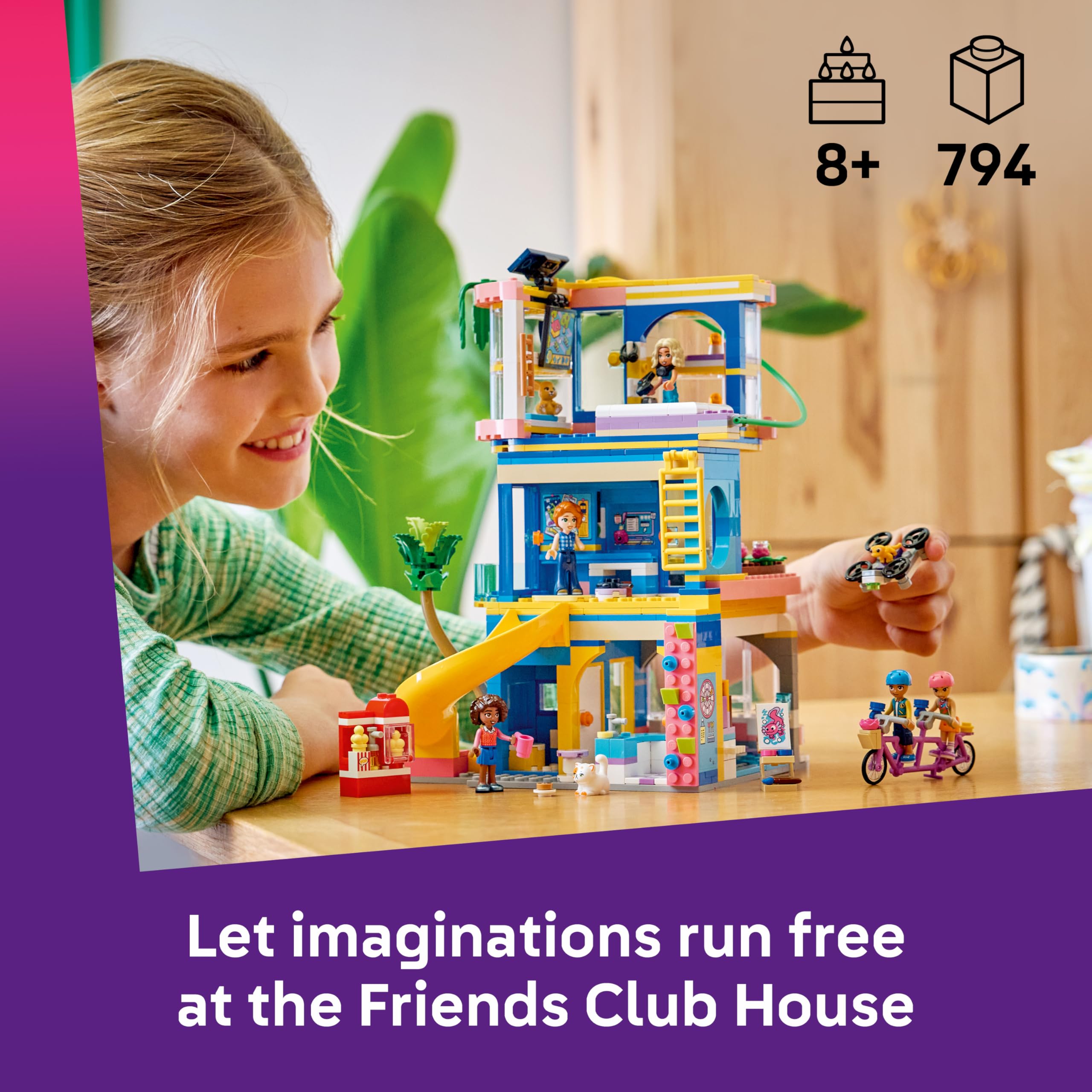 LEGO Friends Heartlake City Friends Club House Building Set 42689 | Ages 8+ | 5 Minidolls 2