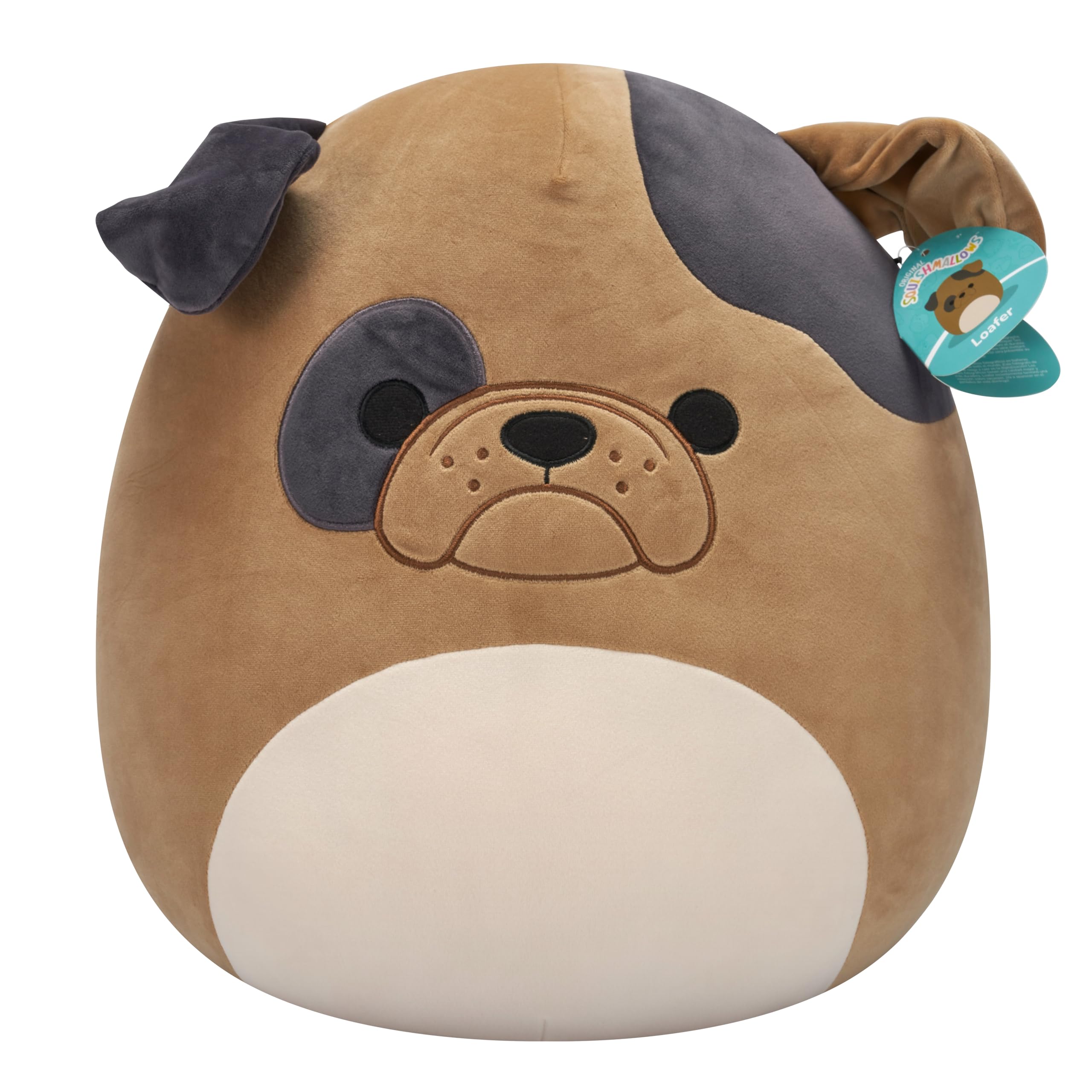 Squishmallows 16-Inch Loafer the Brown Bulldog Plush - Collectible Stuffed Animal 4