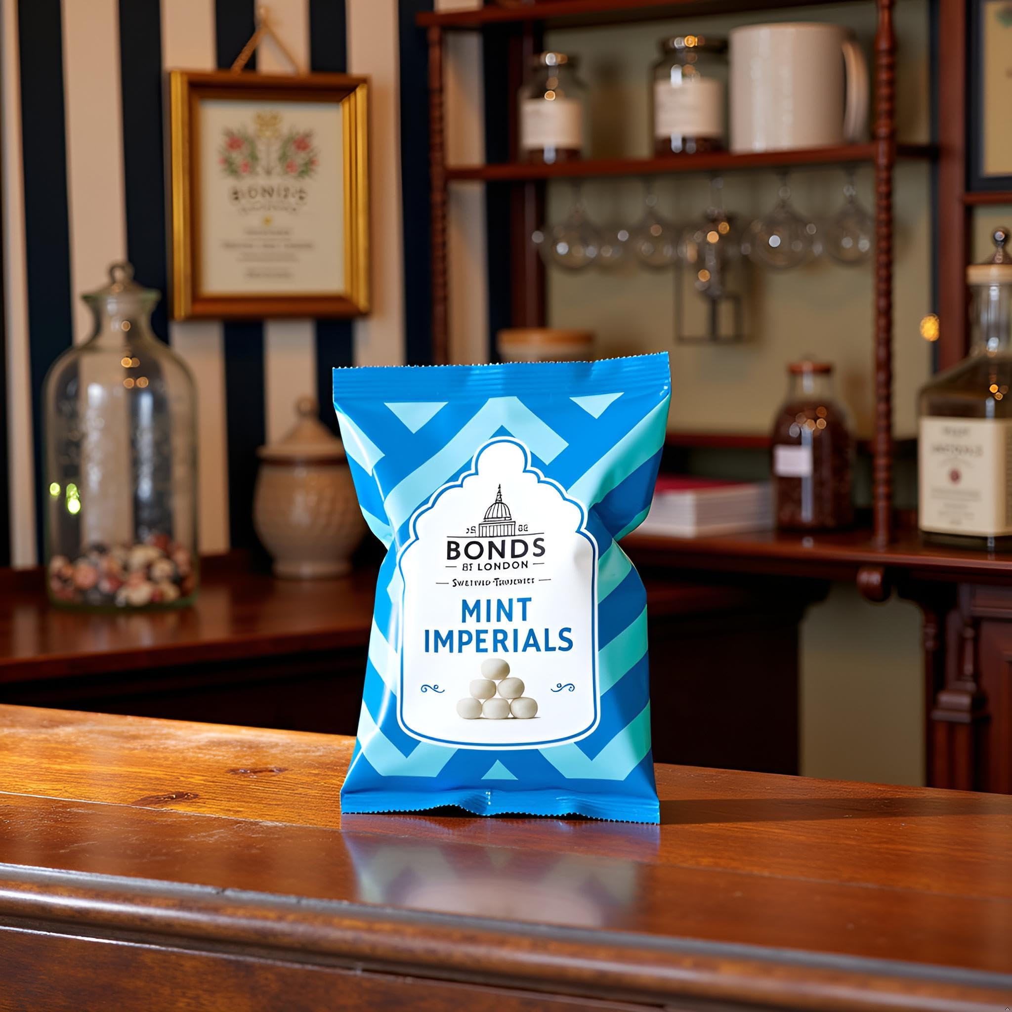 Bonds of London Mint Imperials Retro Peppermint Sweets - 12 x 105g Bags 10