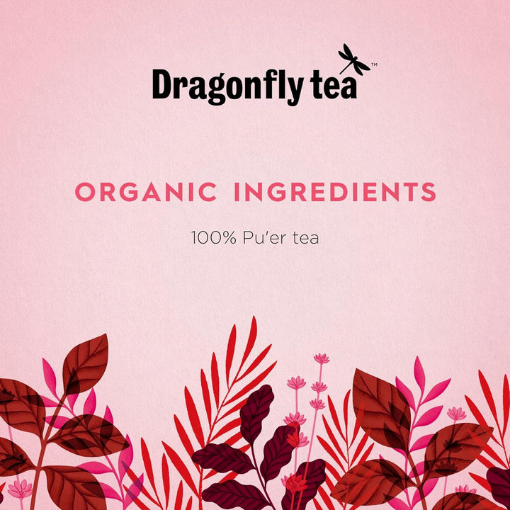 Dragonfly Tea - Good Dragon Organic Pu'er Tea, 80 Teabags (4 Pack)