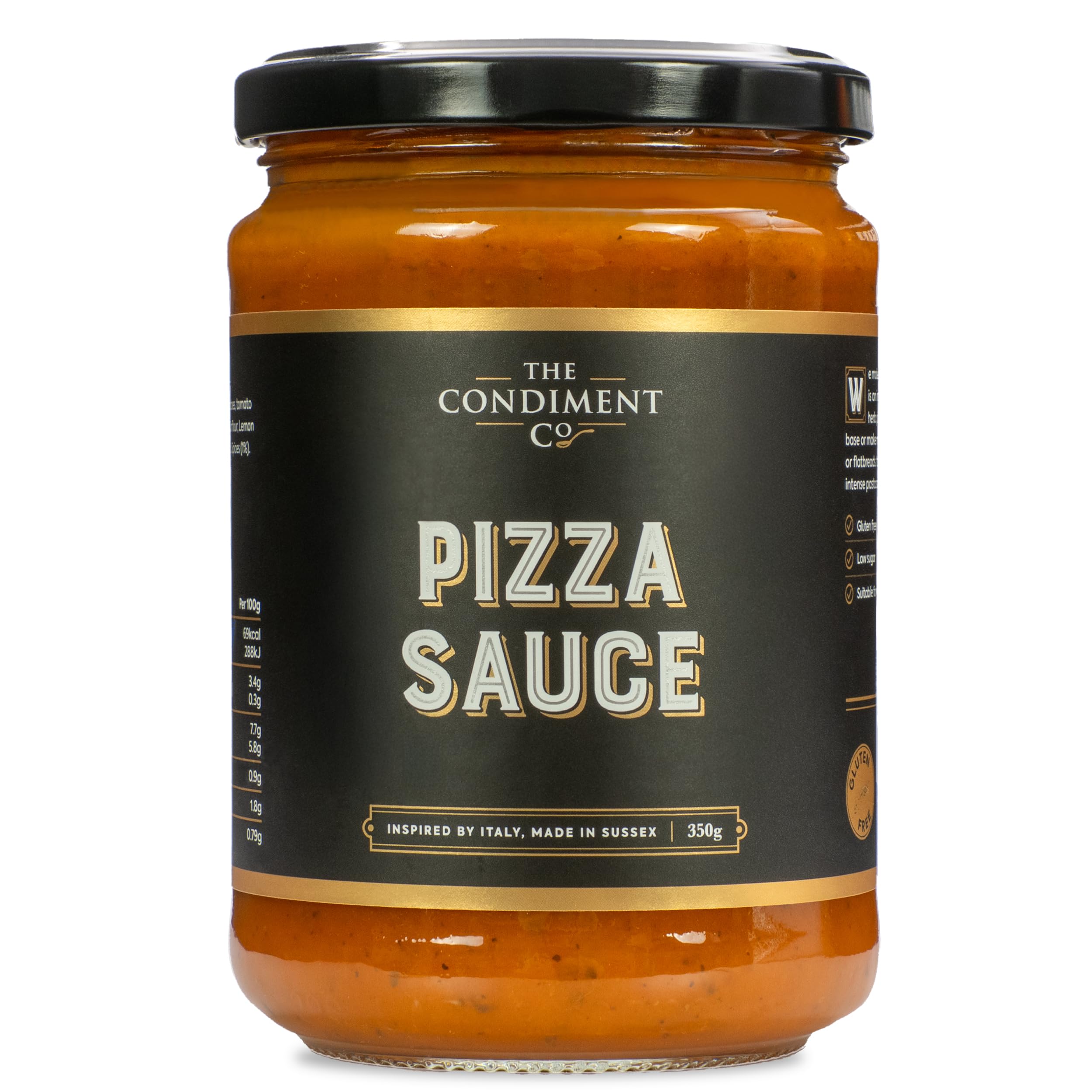 The Condiment Company Pizza Sauce, Rich Tomato & Herb Cooking Sauce 1