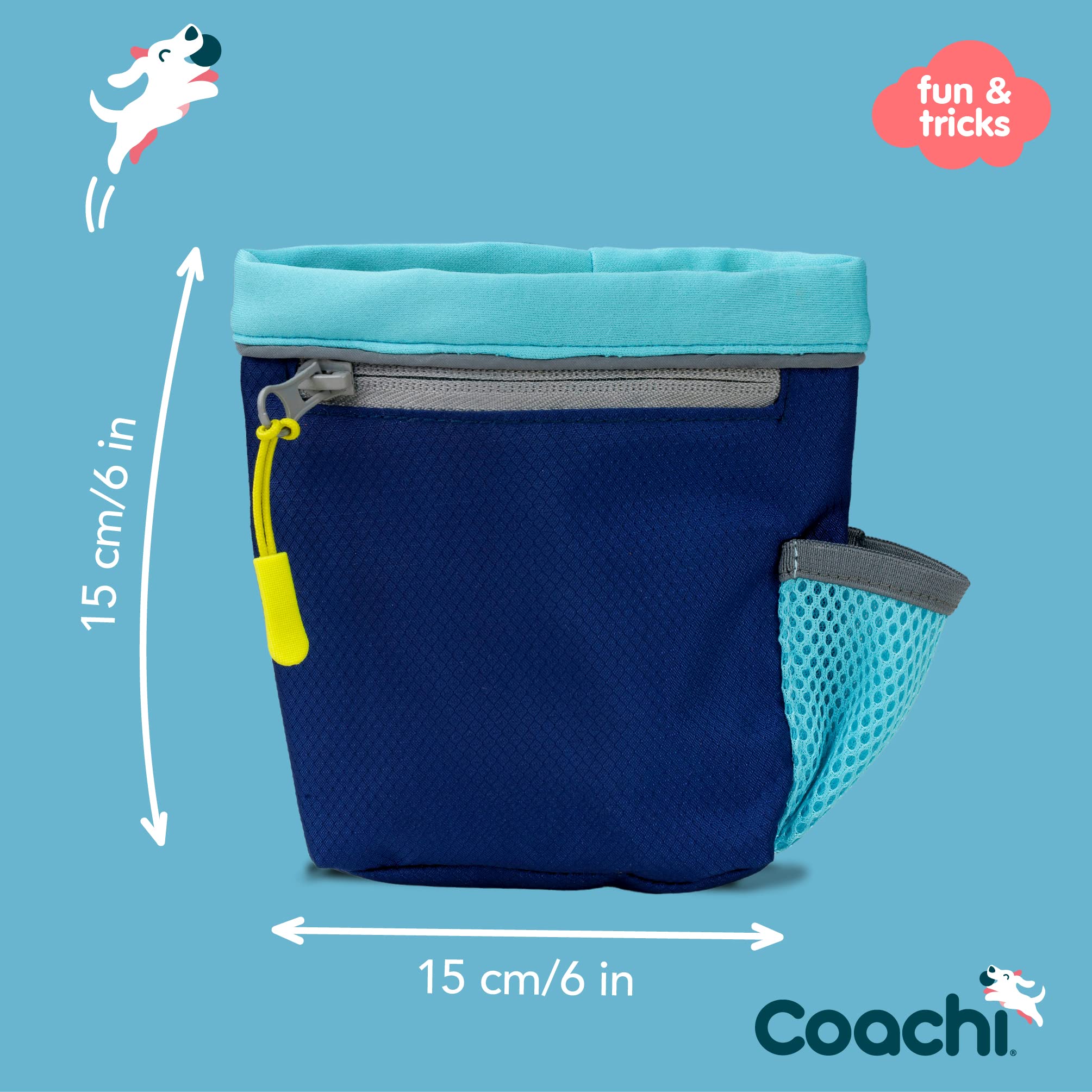 Coachi Train & Treat Bag - Generously Sized Treat Compartment | Secure Attachment | Neoprene 4