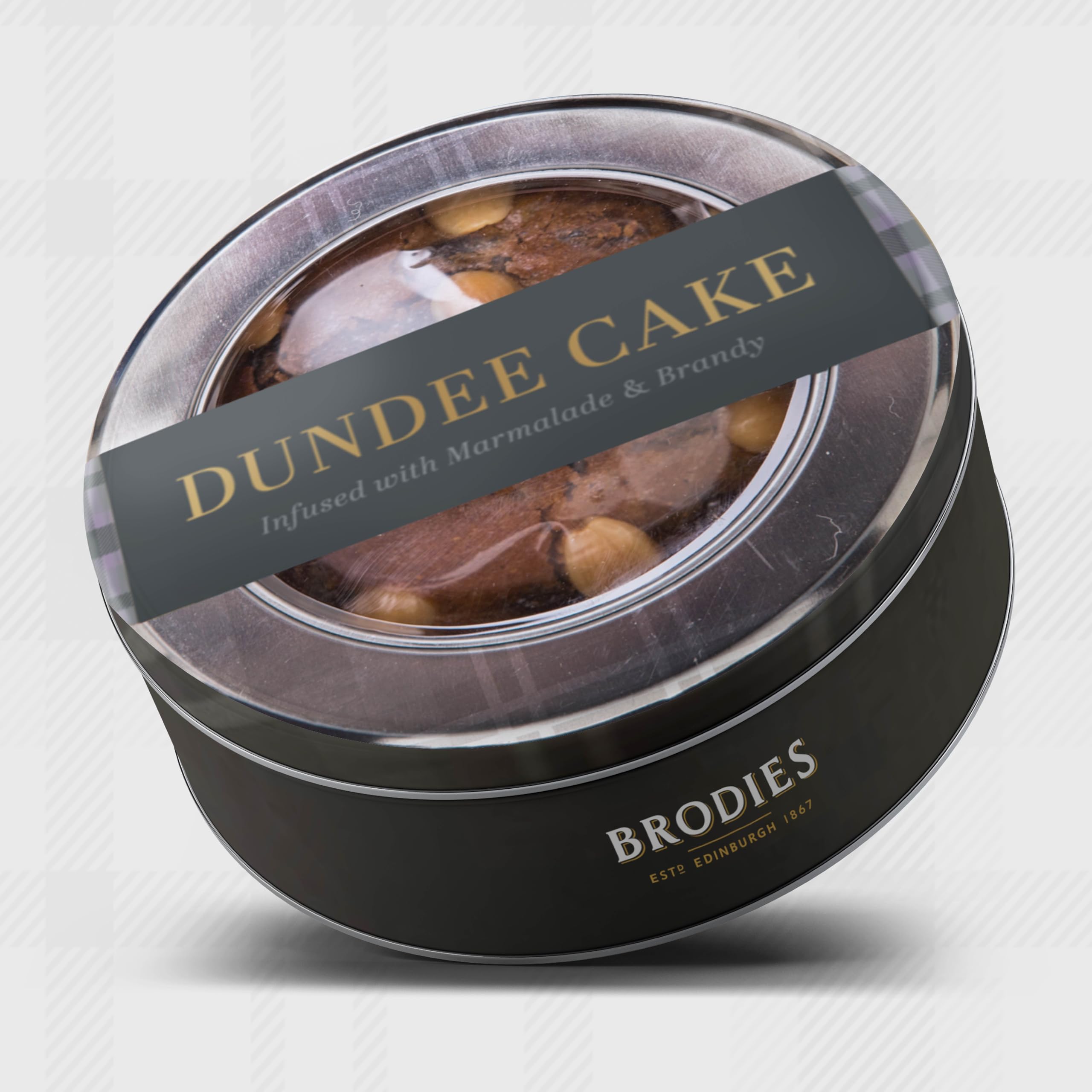 Brodies Dundee Cake - 315g - Handmade Scottish Fruit Cake with Marmalade, Brandy & Almonds 3