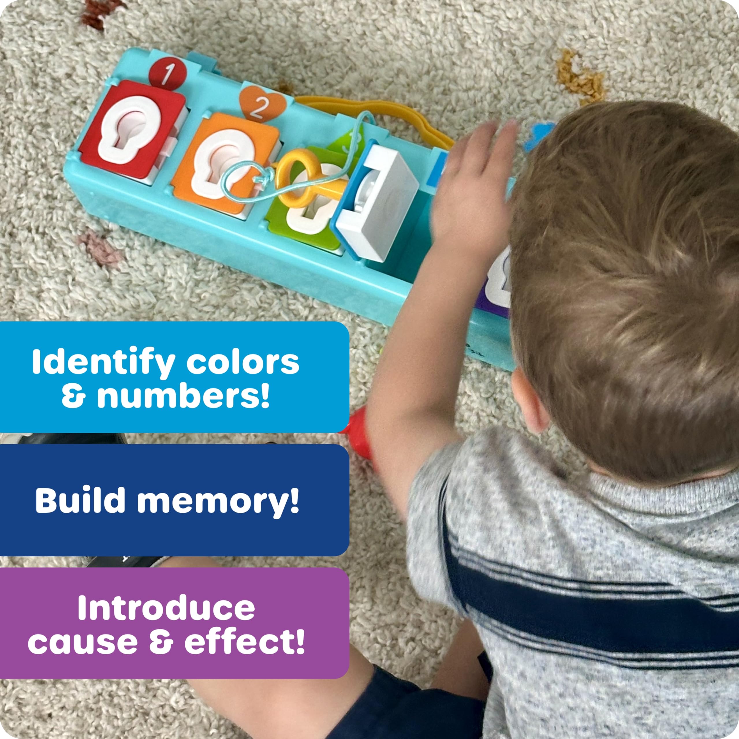 Learning Resources Lock & Key Clubhouse - Educational Fine Motor Toy for Toddlers 18 Months+ 3
