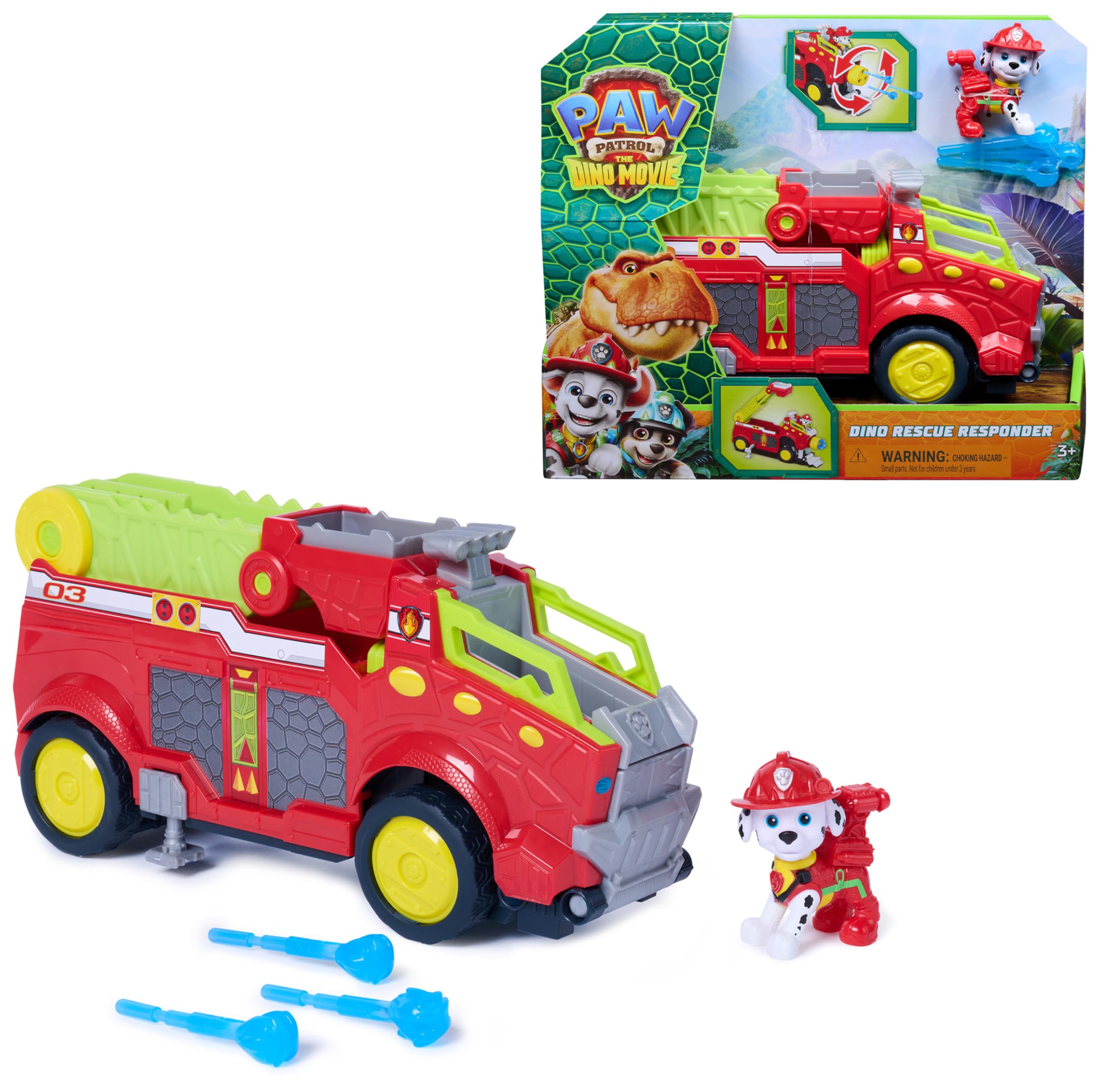 Paw Patrol Dino Rescue Responder Playset - Over 25.4 cm Long, Ages 3+ 1