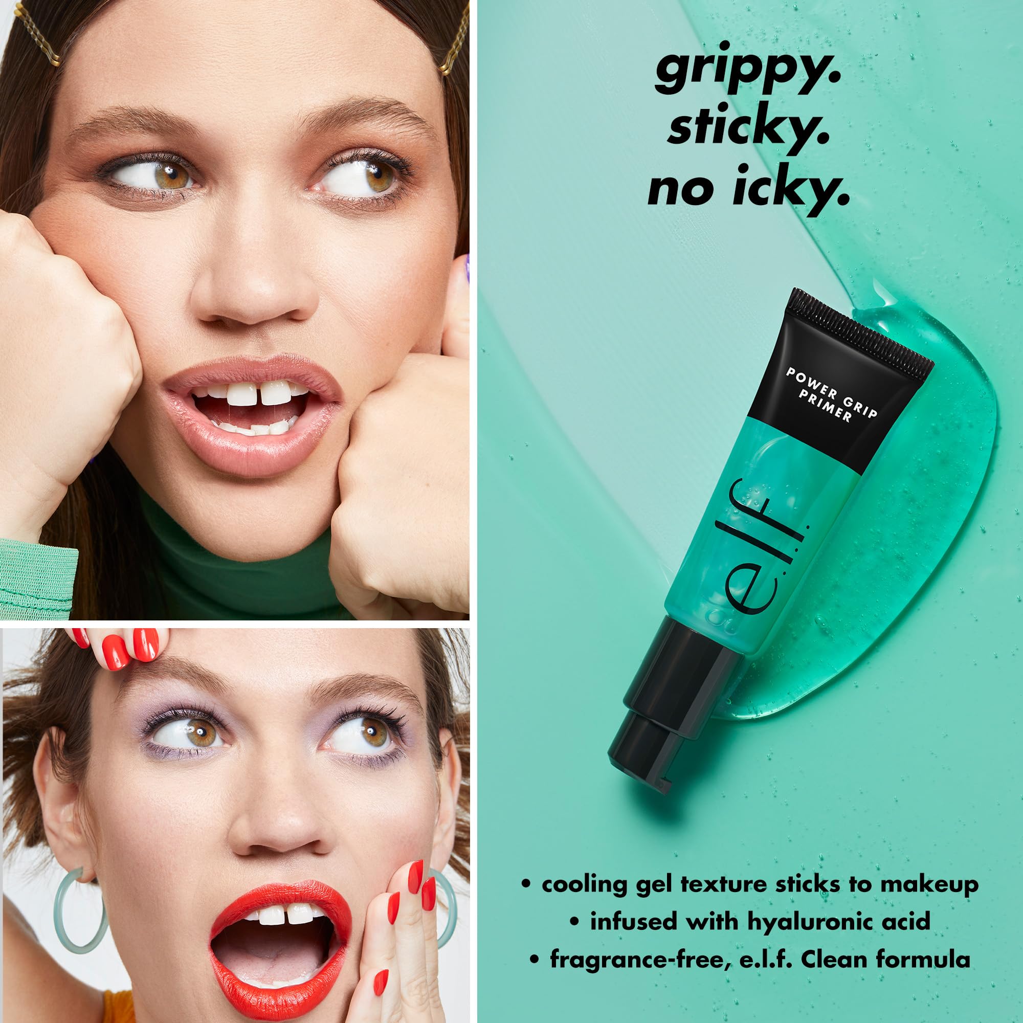 e.l.f. Power Grip Primer - Gel-Based Hydrating Face Primer for Smoothing Skin & Gripping Makeup (0.811 Fl Oz) 8
