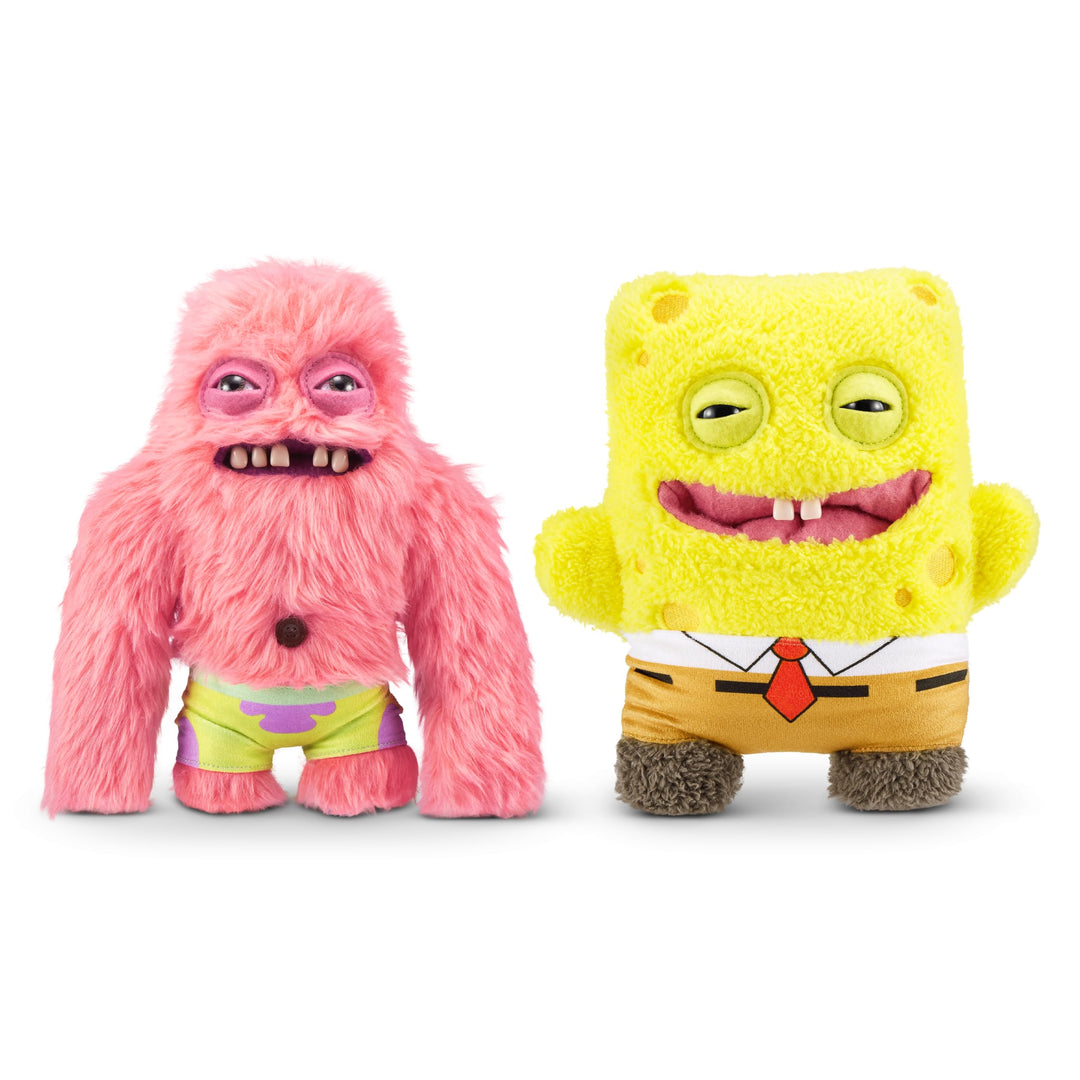 Fuggler x SpongeBob SquarePants 9-inch Plush Toy - Soft Funny Ugly Monster Plushie for Kids & Adults