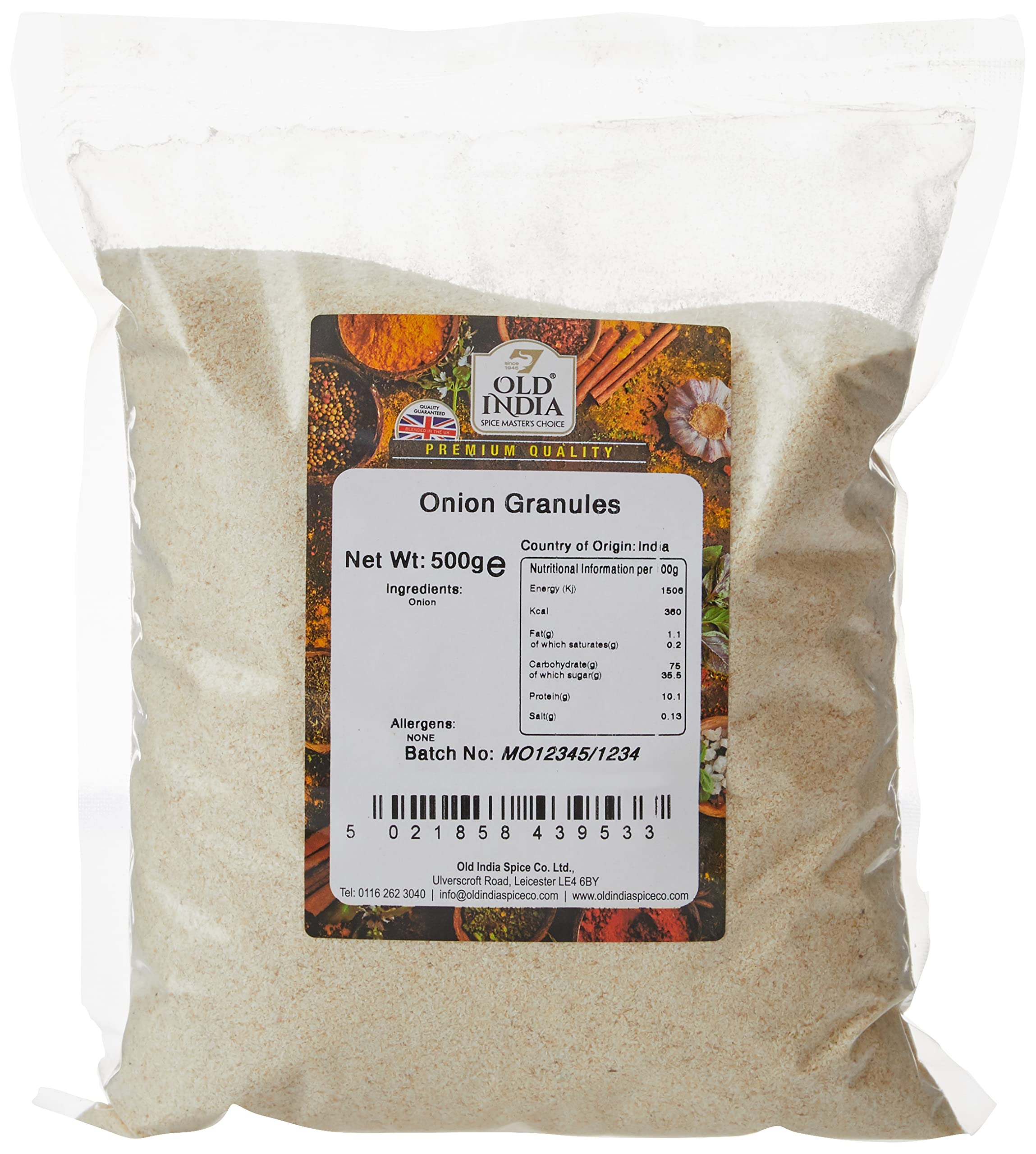 Old India Onion Granules - 100% Natural Seasoning | 500g Pack 1