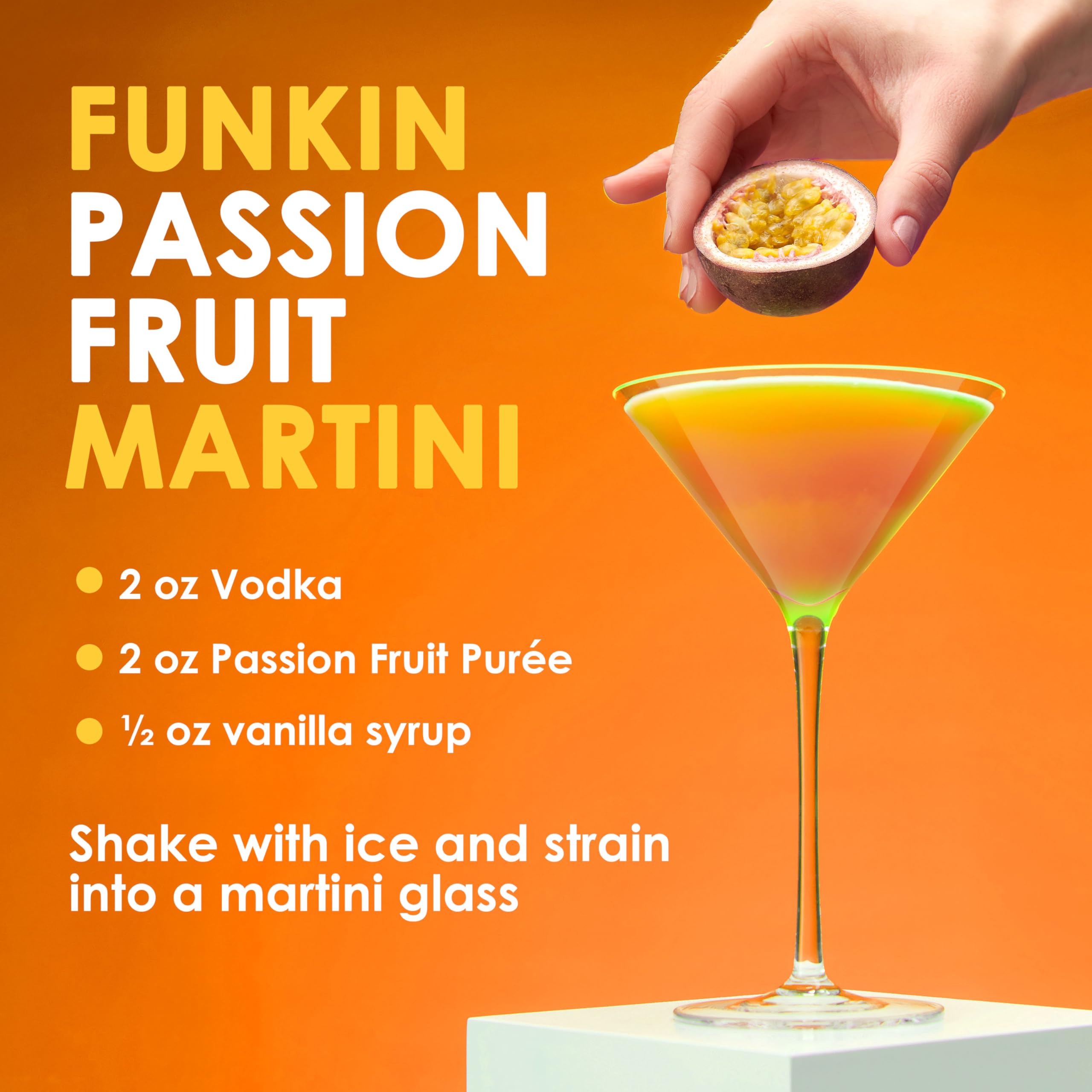 Funkin Passionsfruchtpüree Cocktailmixer 1 kg | Hergestellt mit echter Passionsfrucht | Natürliche Zutaten 5