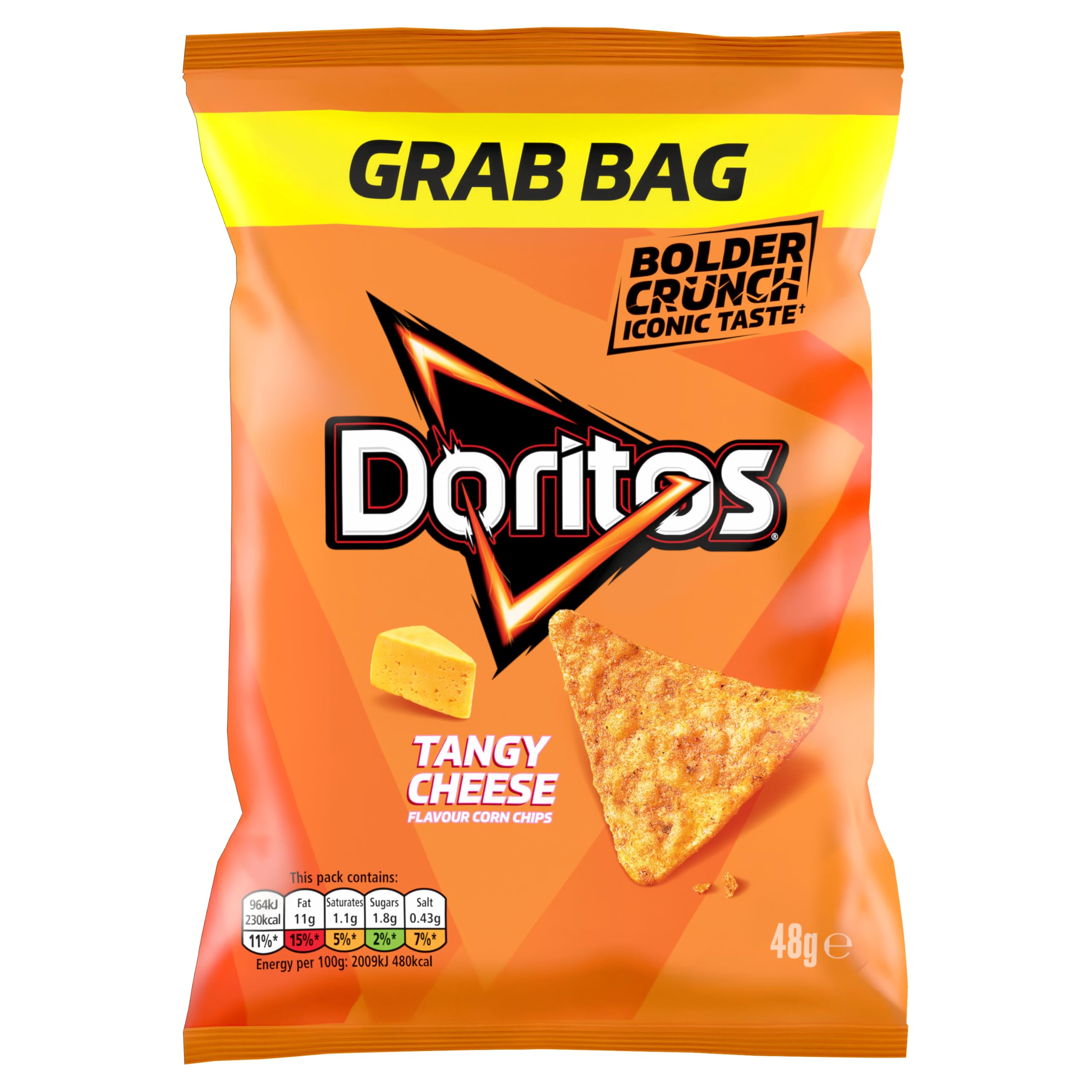 Doritos Tangy Cheese Flavour Tortilla Chips Crisps 48g (Case of 24) 1
