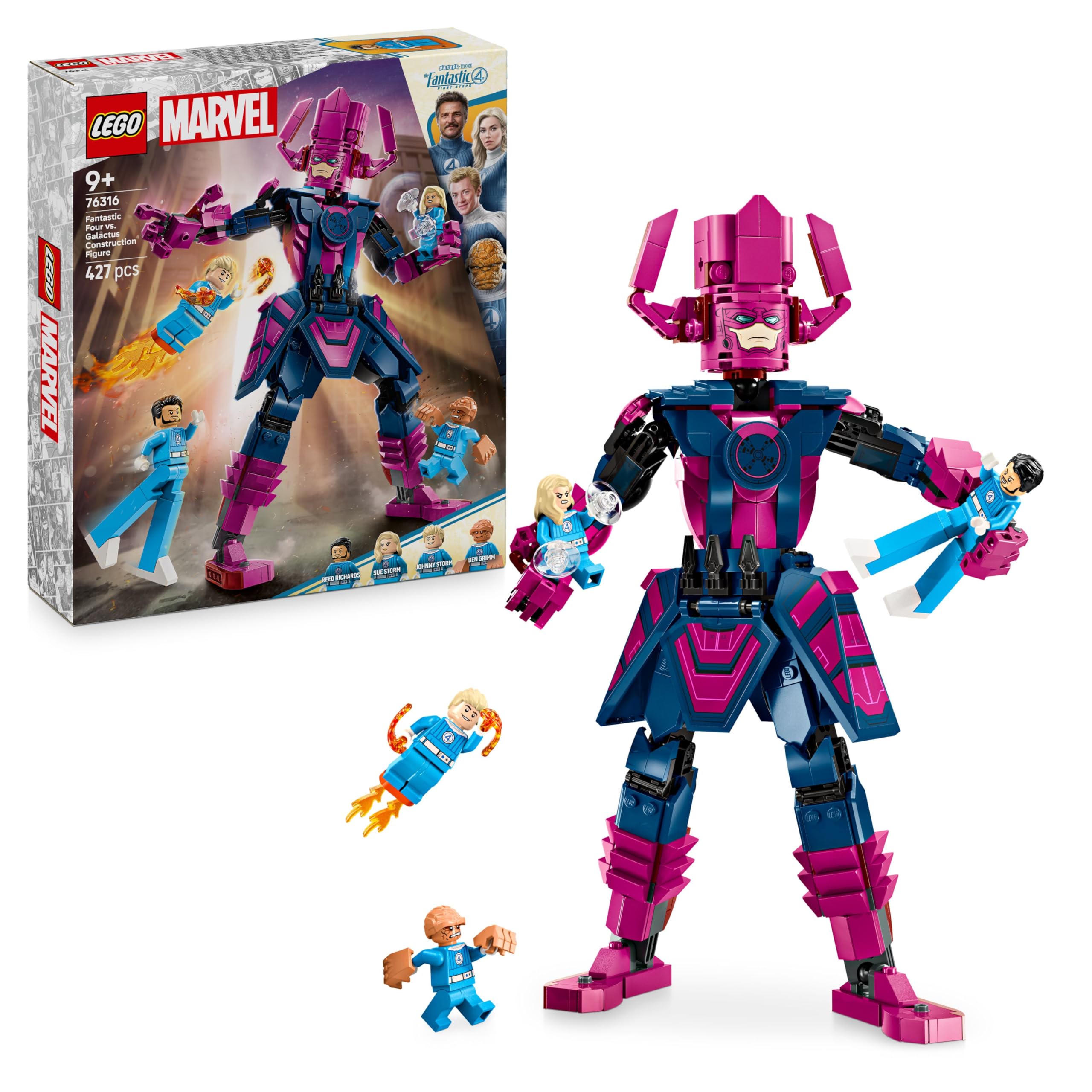 LEGO Marvel Fantastic Four vs. Galactus Construction Figure - Building Toy Set for Ages 9+ 1
