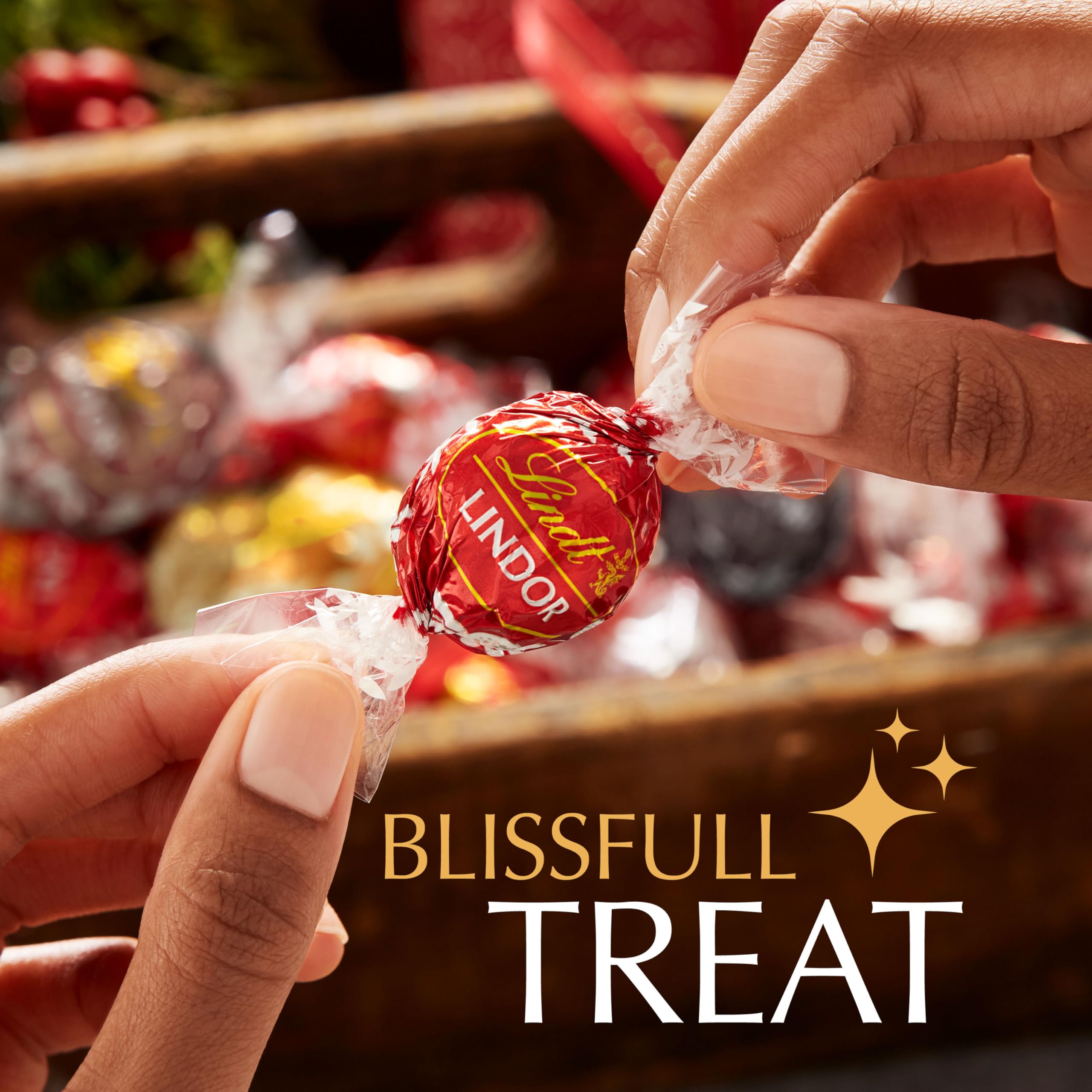 Lindt Lindor Assorted Chocolate Truffles - Smooth Melting Milk, White, Dark & Hazelnut | 600g Box 4