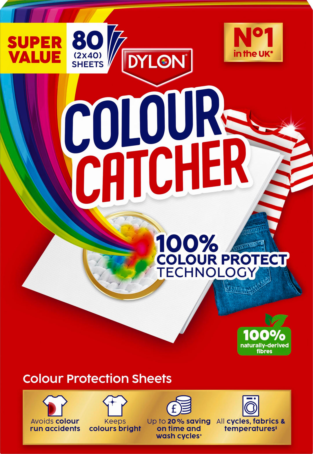 Colour Catcher - Colour Protection Sheets (80 Sheets)