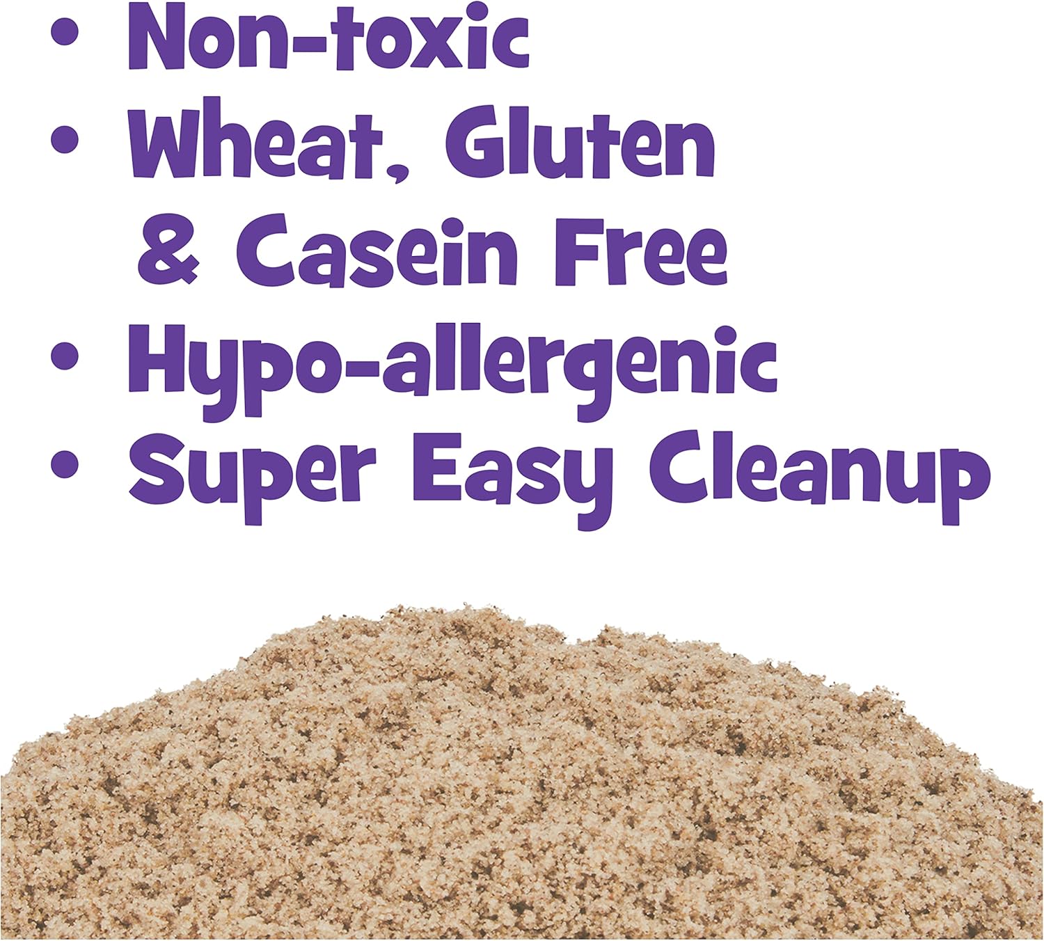 Kinetic Sand Naturbraun 907 g – Sensorischer Spielsand zum Drücken und Formen für Kinder 10