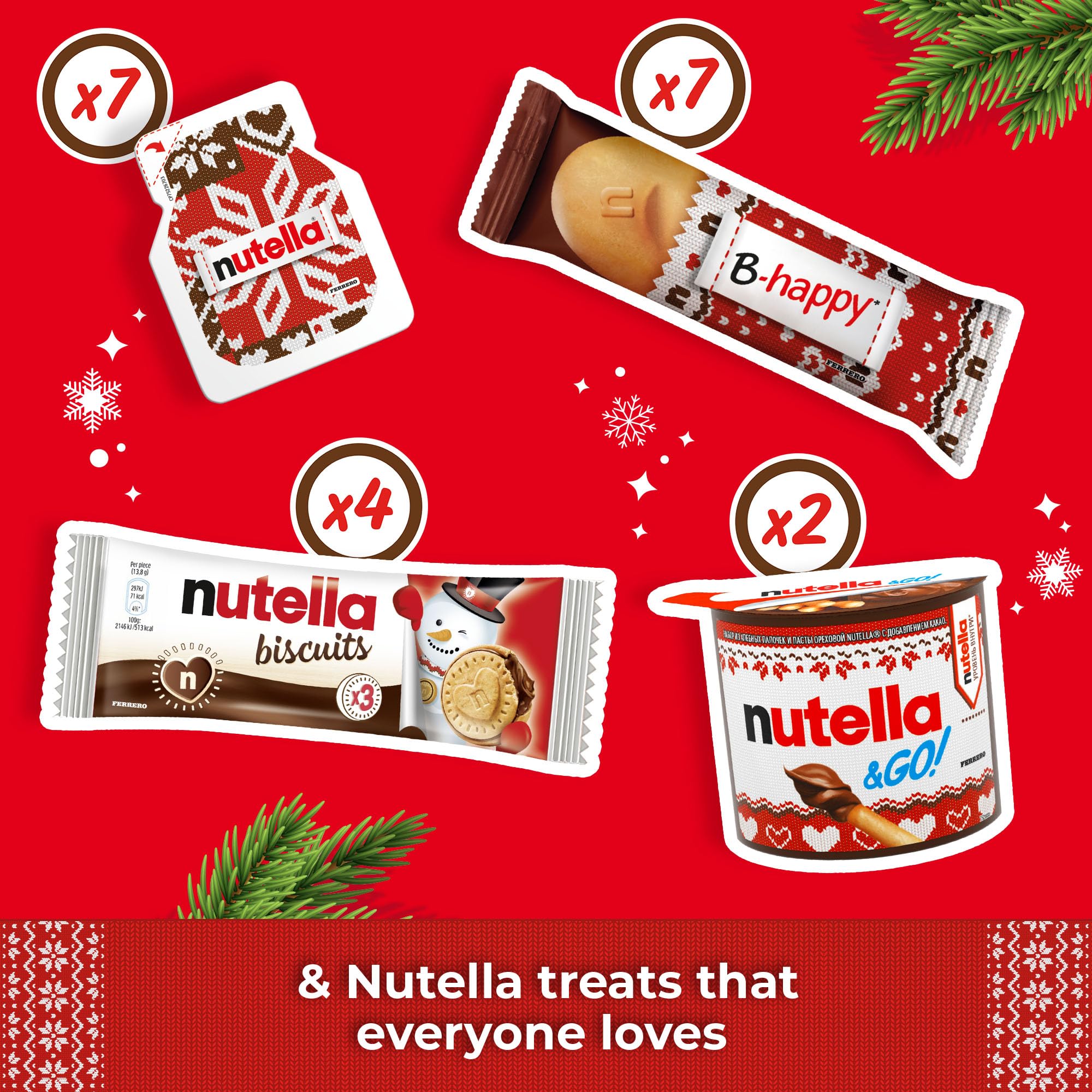 Nutella Christmas Advent Calendar 2025 - Assorted Spreads & Card Game 5