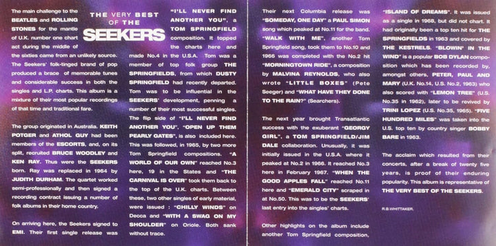The Seekers - The Very Best Of Audio CD