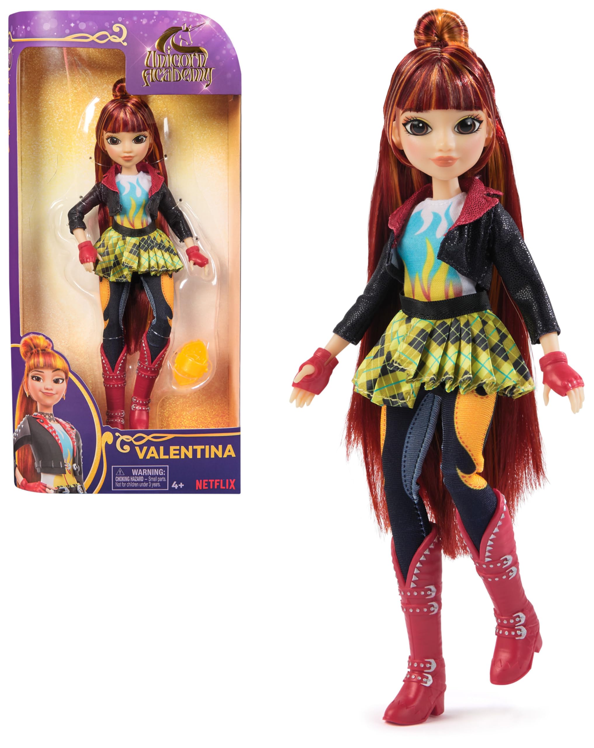 Unicorn Academy Valentina Doll - 24cm with Highlighted Hair & 5 Fashion Accessories 1