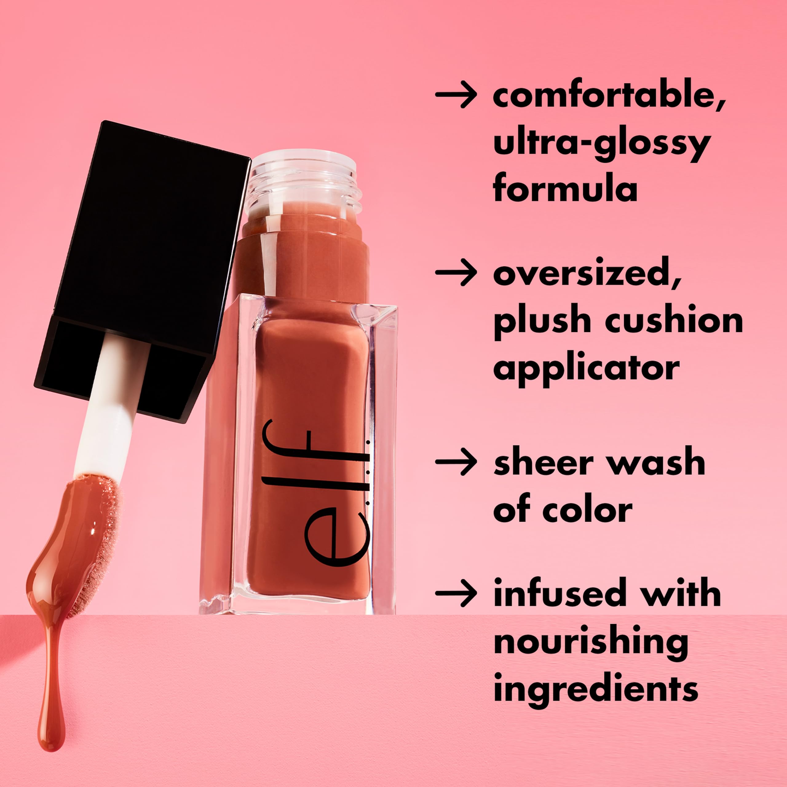e.l.f. Glow Reviver Lip Oil - Tinted Lip Oil for High-Shine Finish (7.6g) 4