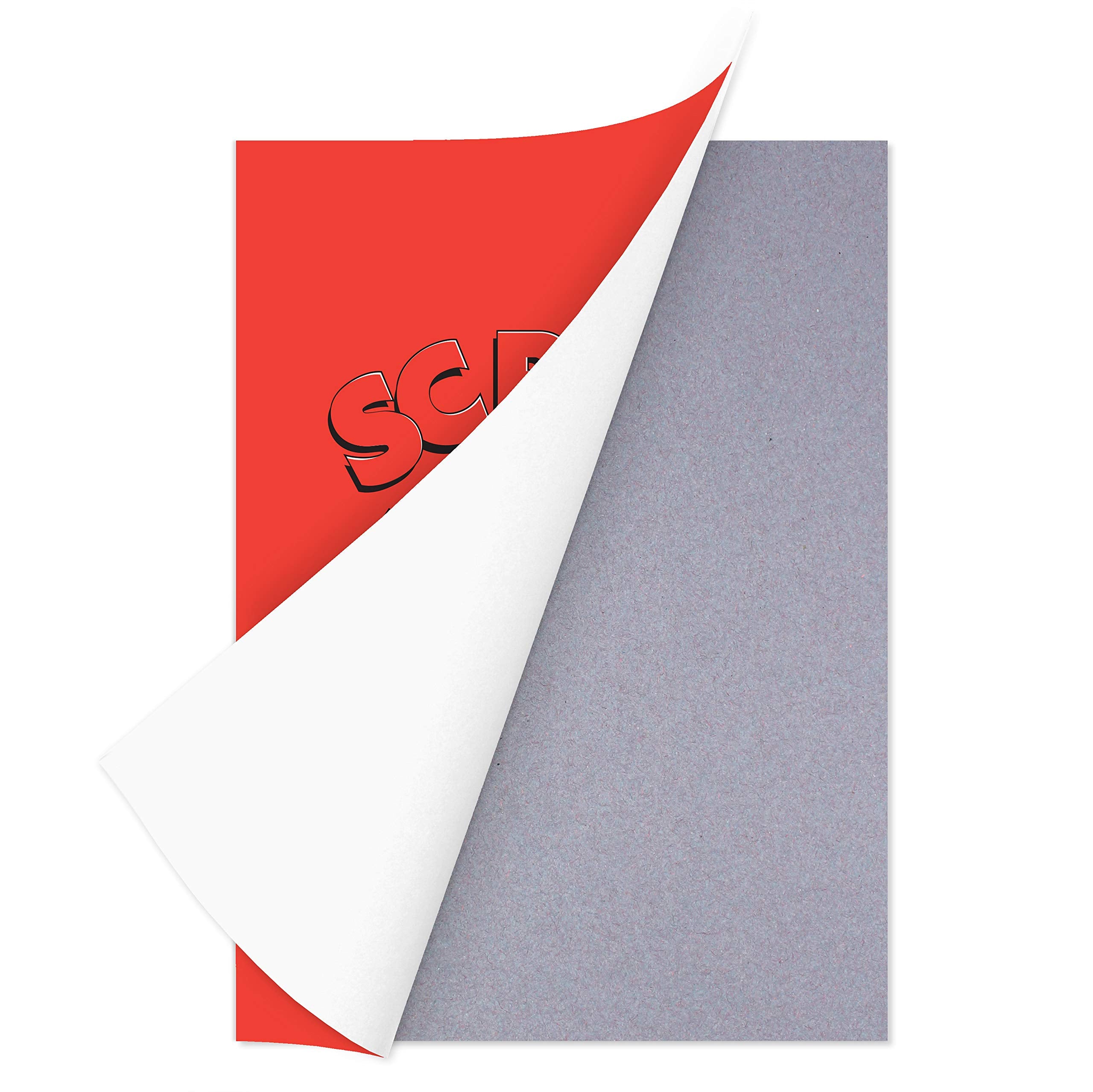 Silvine A4+ Classic Scrapbook. 24 Pages of 120gsm Blue/Grey Sugar Paper (377 x 251mm) , Red 4