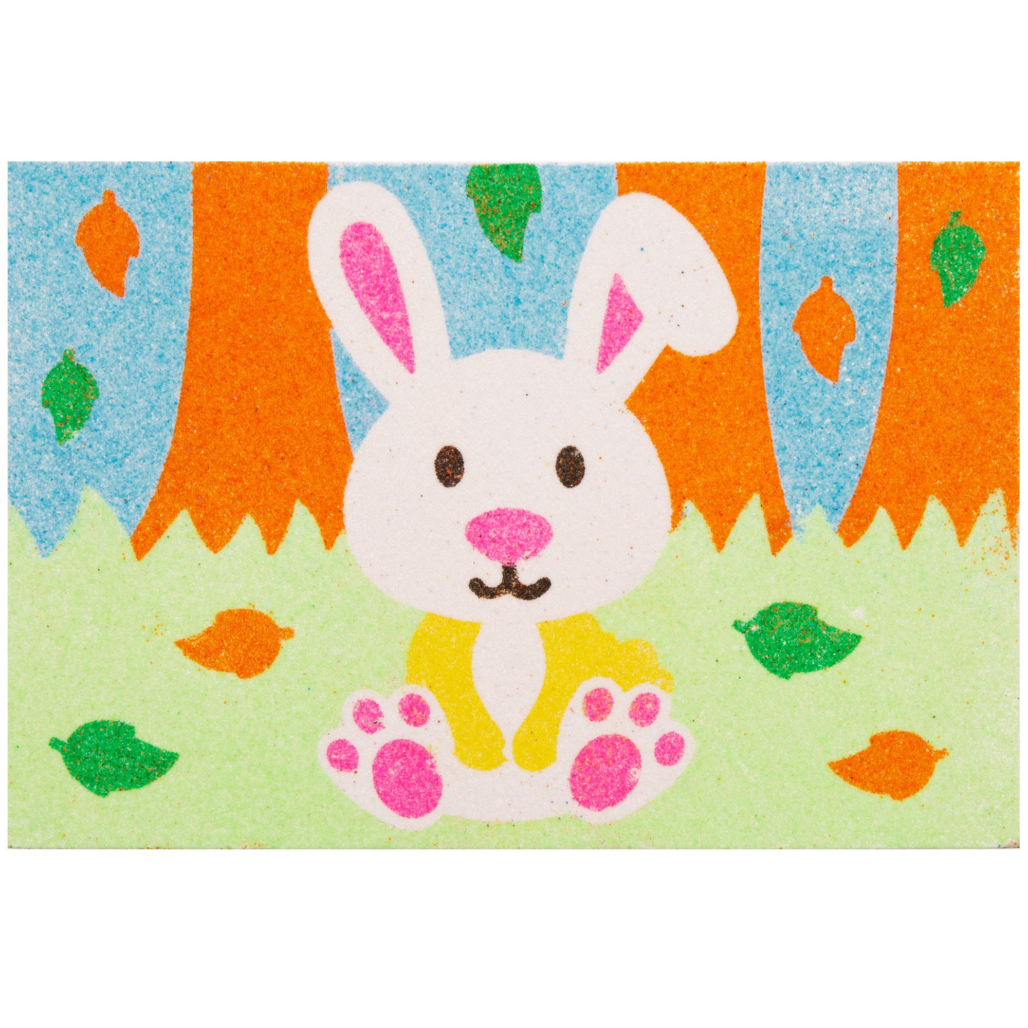 Baker Ross Woodland Animal Sand Art Pictures - Pack of 8 Assorted Designs 4