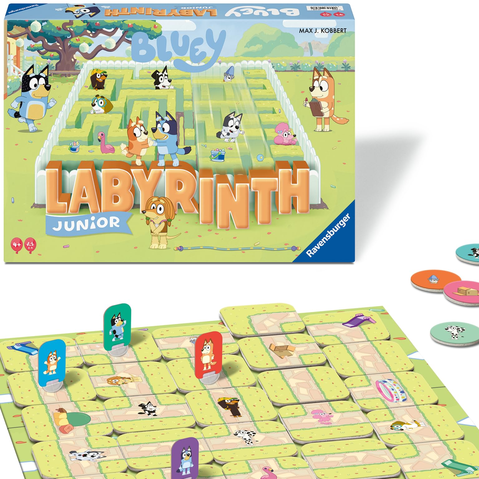 Ravensburger Bluey Junior Labyrinth The Moving Maze Board Game 1