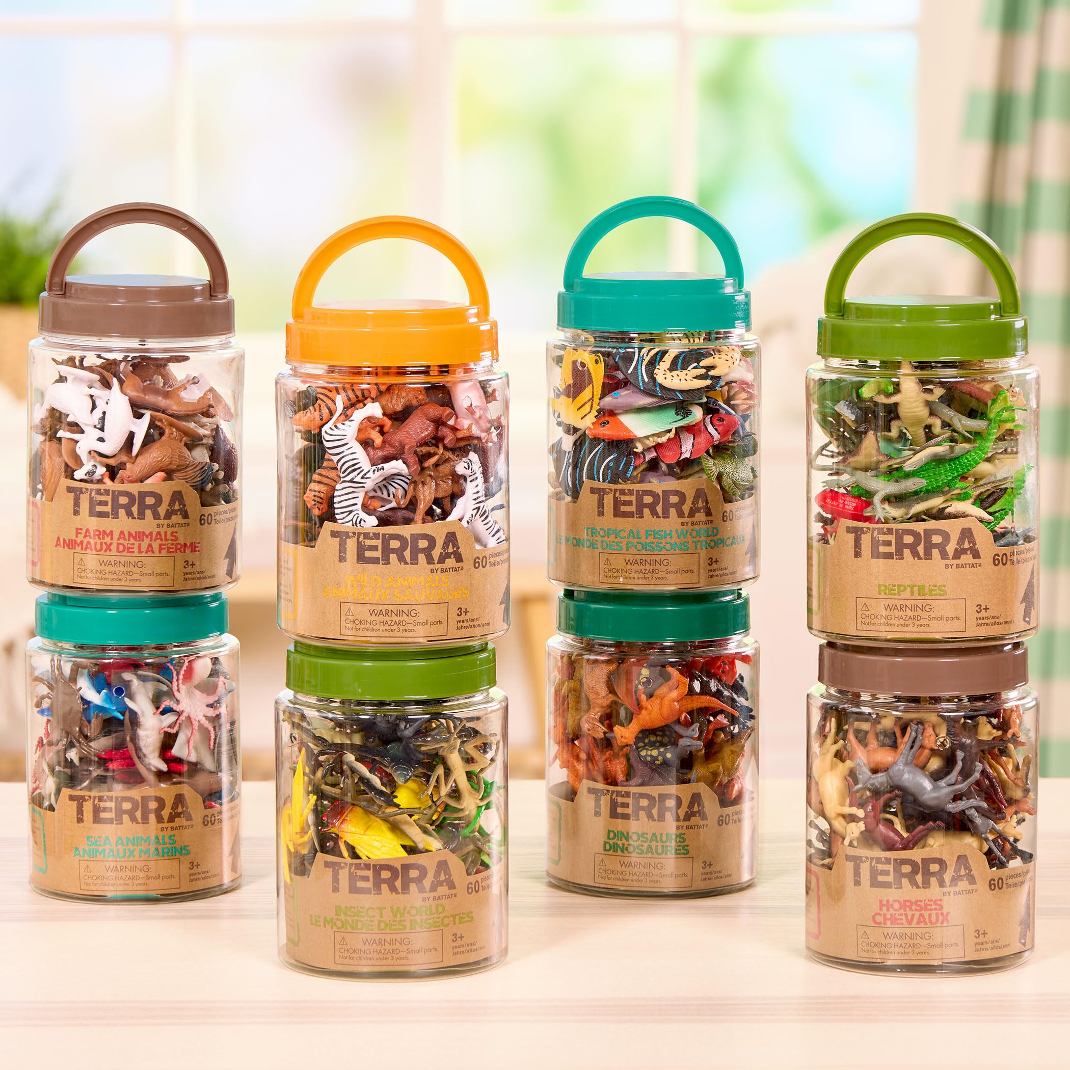 Terra by Battat Insect World - 60-Piece Miniature Insect and Animal Figurine Set for Kids 11