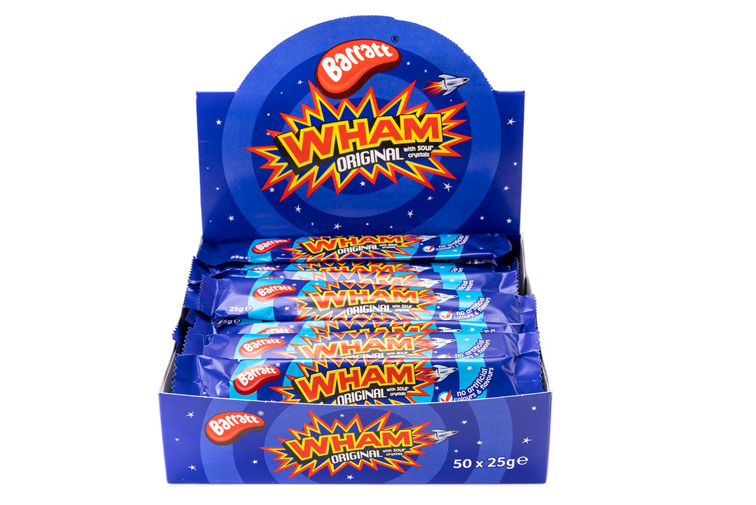 Wham Wham Bar Retro Flavour Sweets - 50 Piece Sealed Box