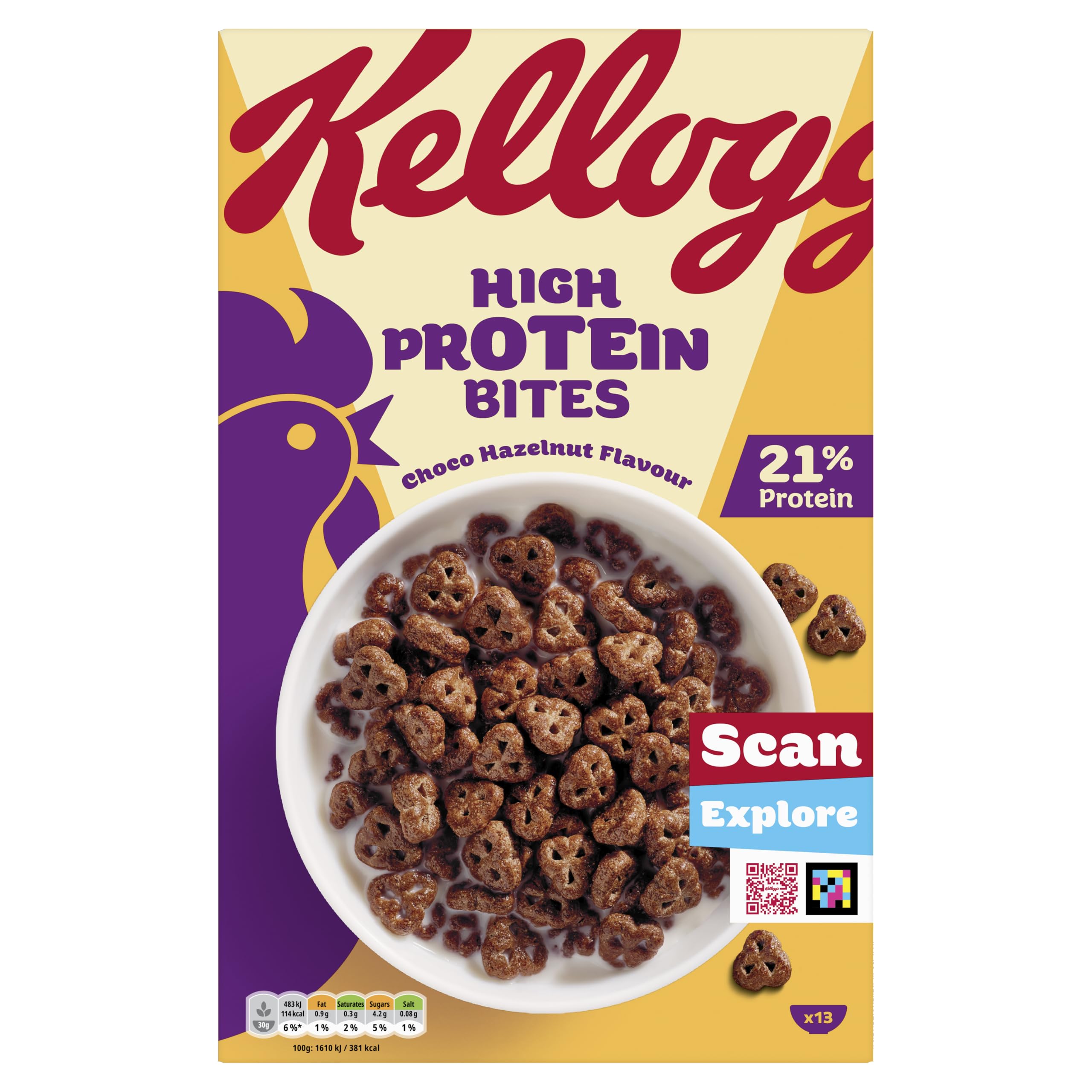 Kellogg's Protein Cocoa & Hazelnut Flavour Cereal 400g 1