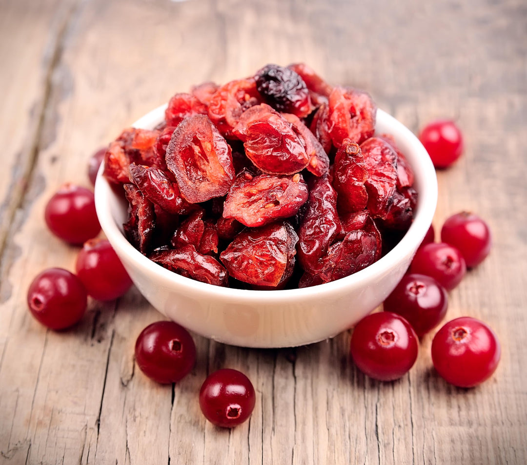 Mundo Feliz Organic Dried Cranberries 5 x 100g - Unsweetened, No Sulphur, with Apple Juice Concentrate