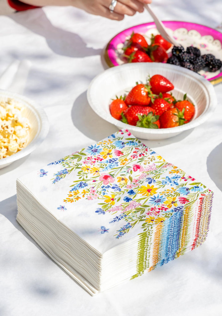 Talking Tables Floral Meadow 2-Ply Recycled Paper Napkins 100-Pack
