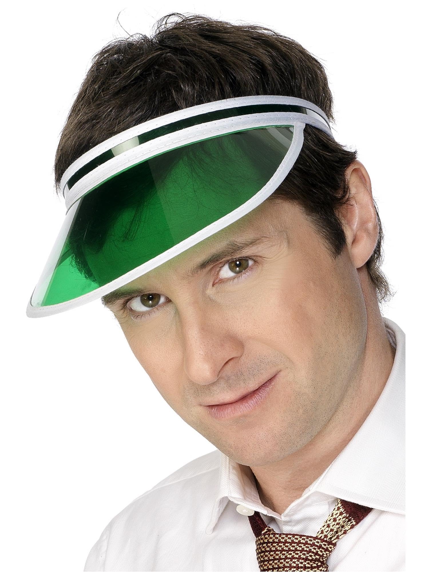 Smiffys Poker Visor - Green Costume Hat for Adults | Polyester | One Size